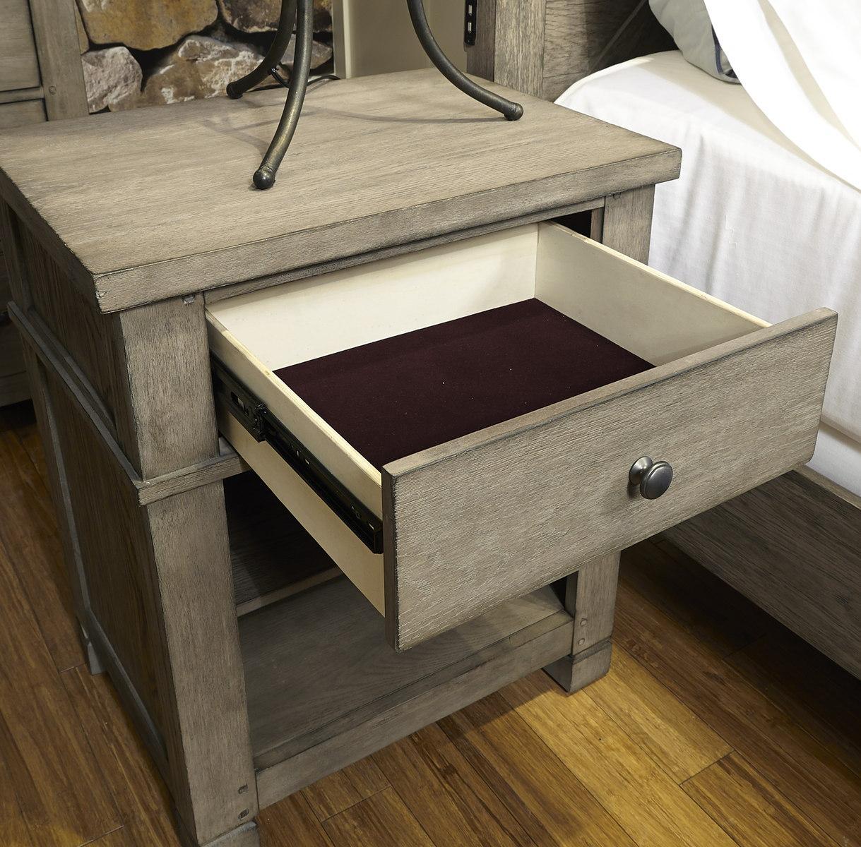 Aspenhome Tucker One Drawer Nightstand in Stone - Image 2