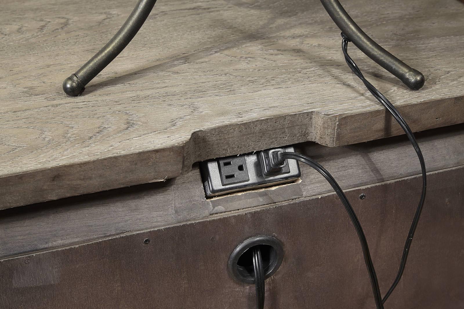 Aspenhome Tucker Two Drawer Nightstand in Stone - Image 3