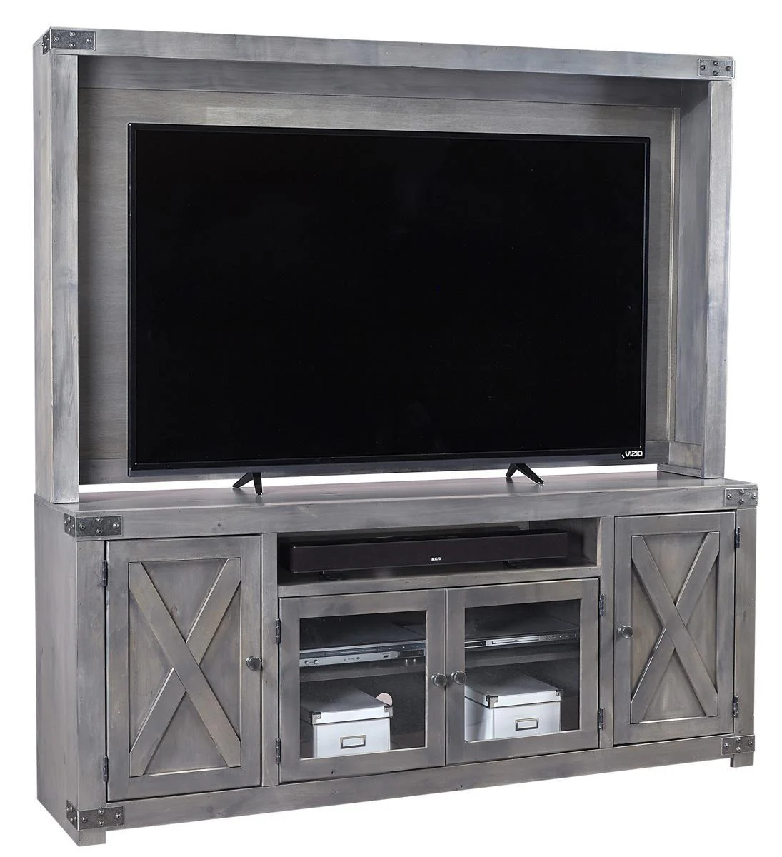 Aspenhome Urban Farmhouse 72" Console in Grey - Image 2