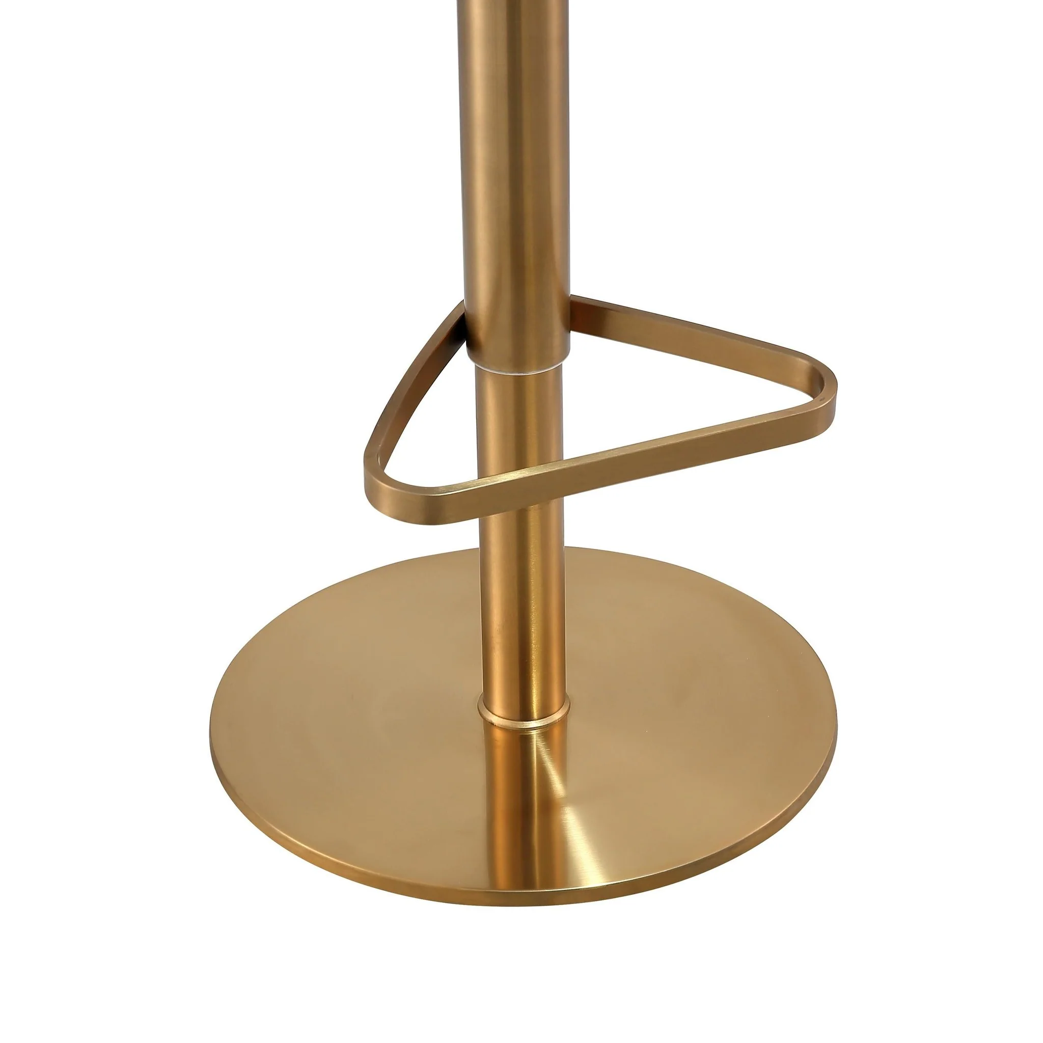 Astro Black Performance Vegan Leather and Gold Adjustable Stool - Image 8