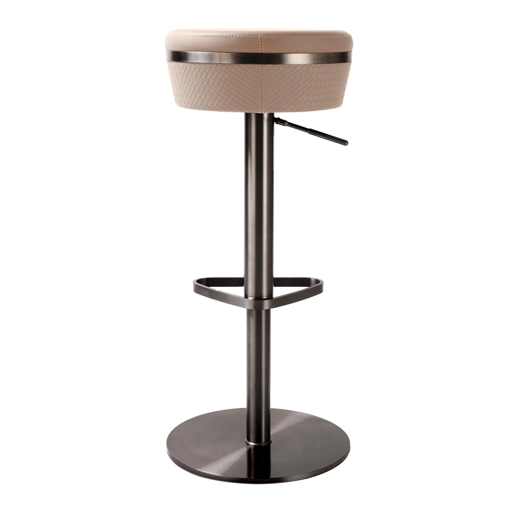 Astro Cafe au Lait Woven Performance Vegan Leather Adjustable Stool - Image 4