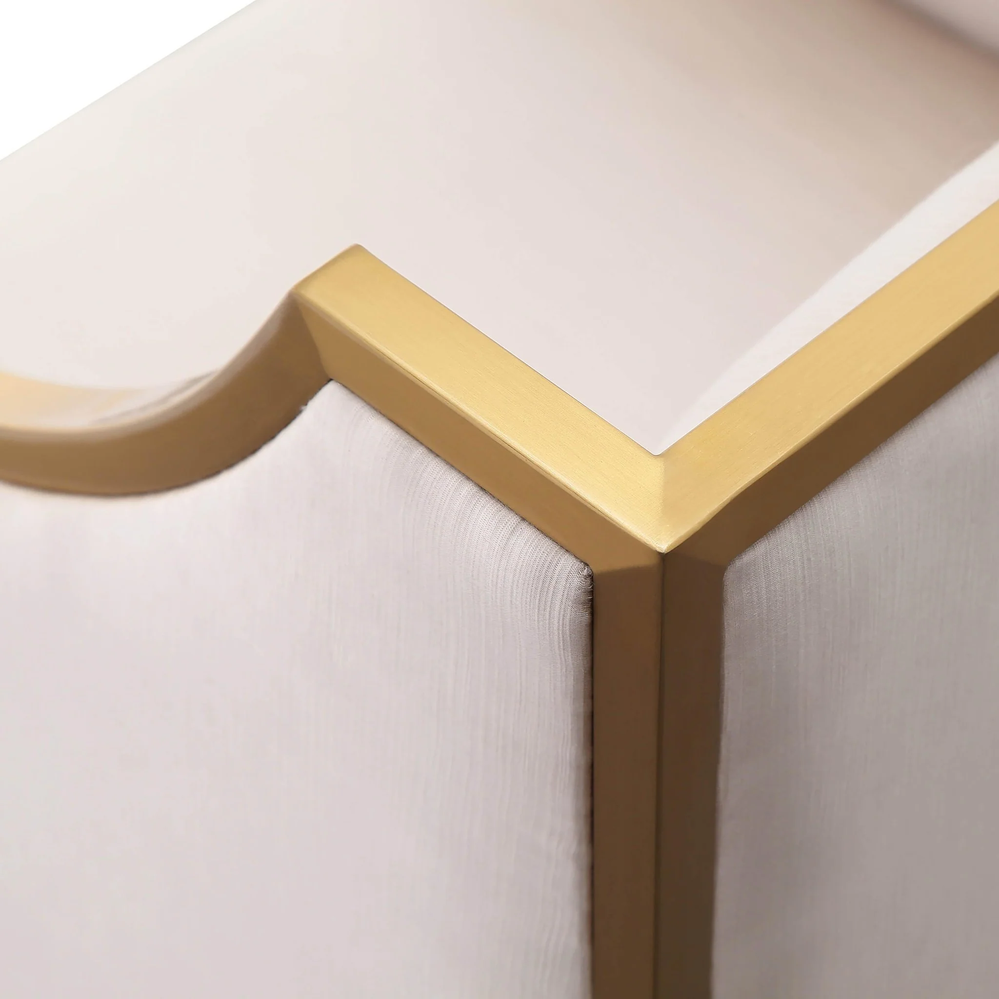 Atara Cream Velvet Gold Chair - Image 5