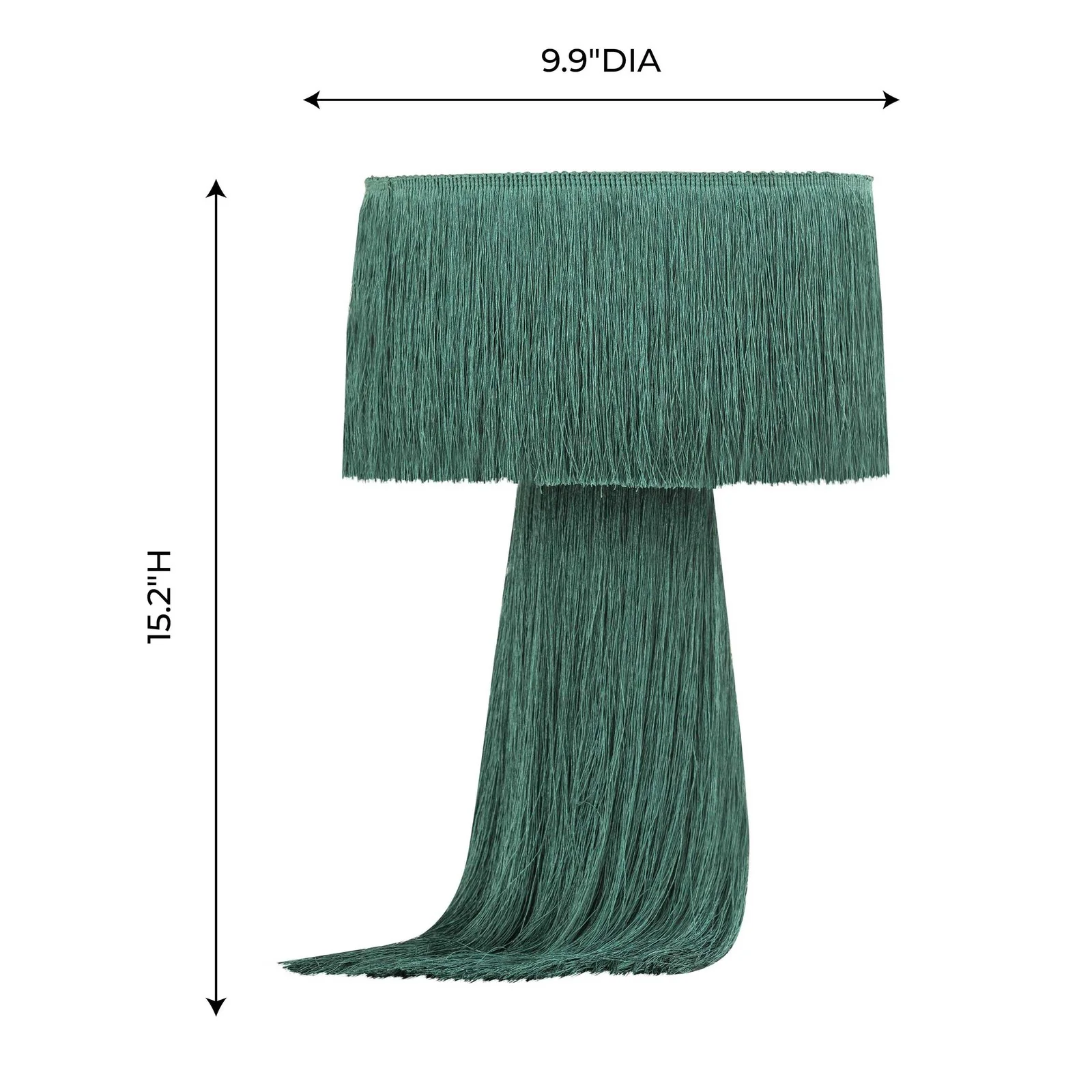 Atolla Emerald Tassel Table Lamp - Image 7