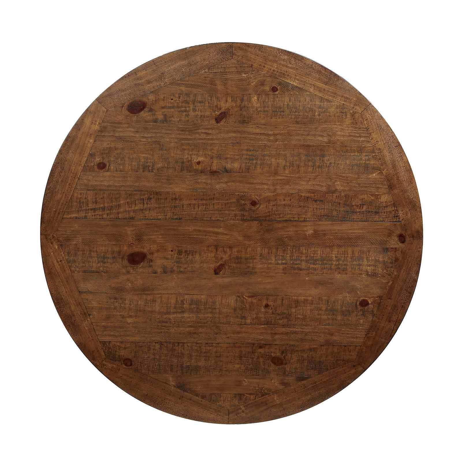 Auletta Round Dining Table, Dark Oak - Image 2