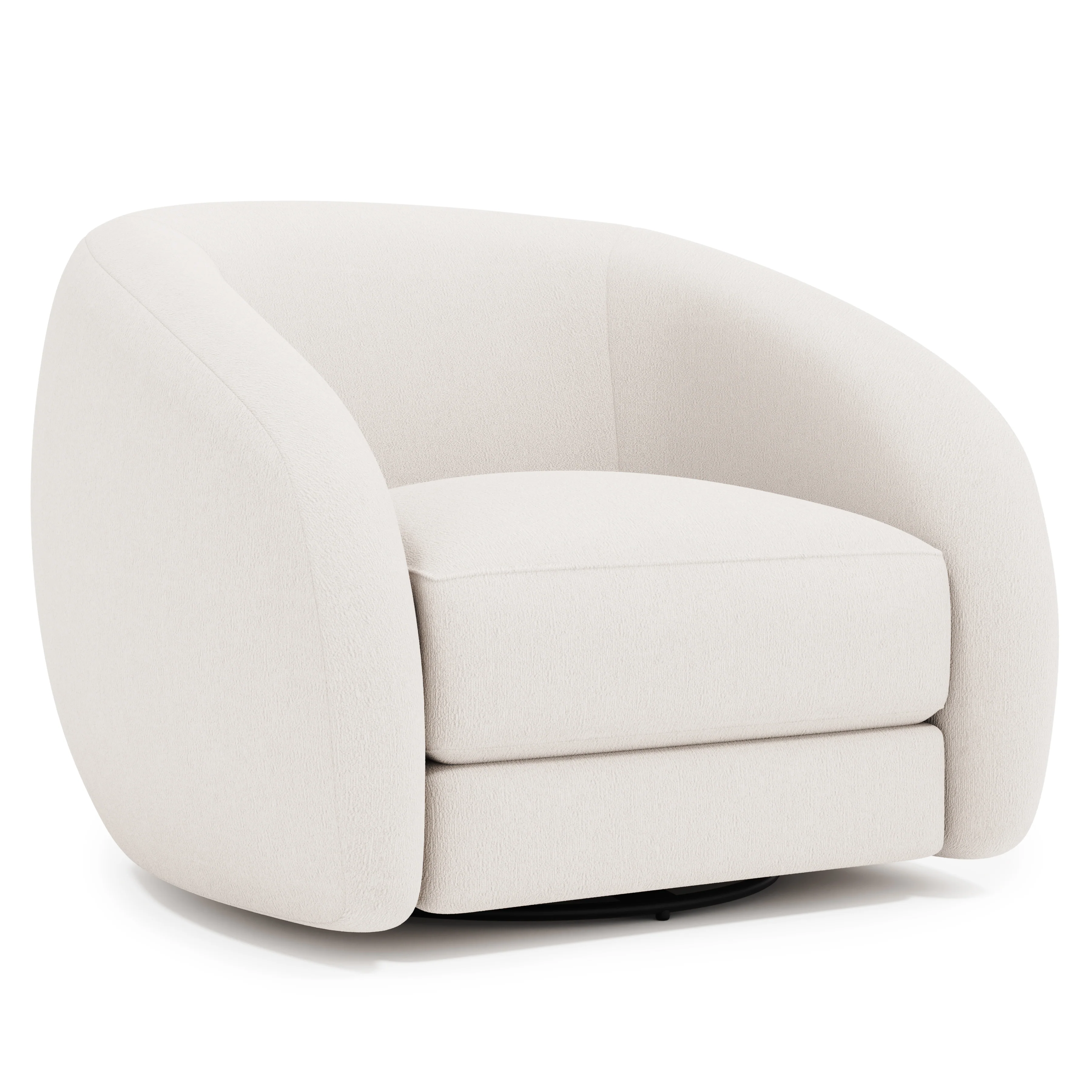 Austen Fabric Swivel Chair - Image 5