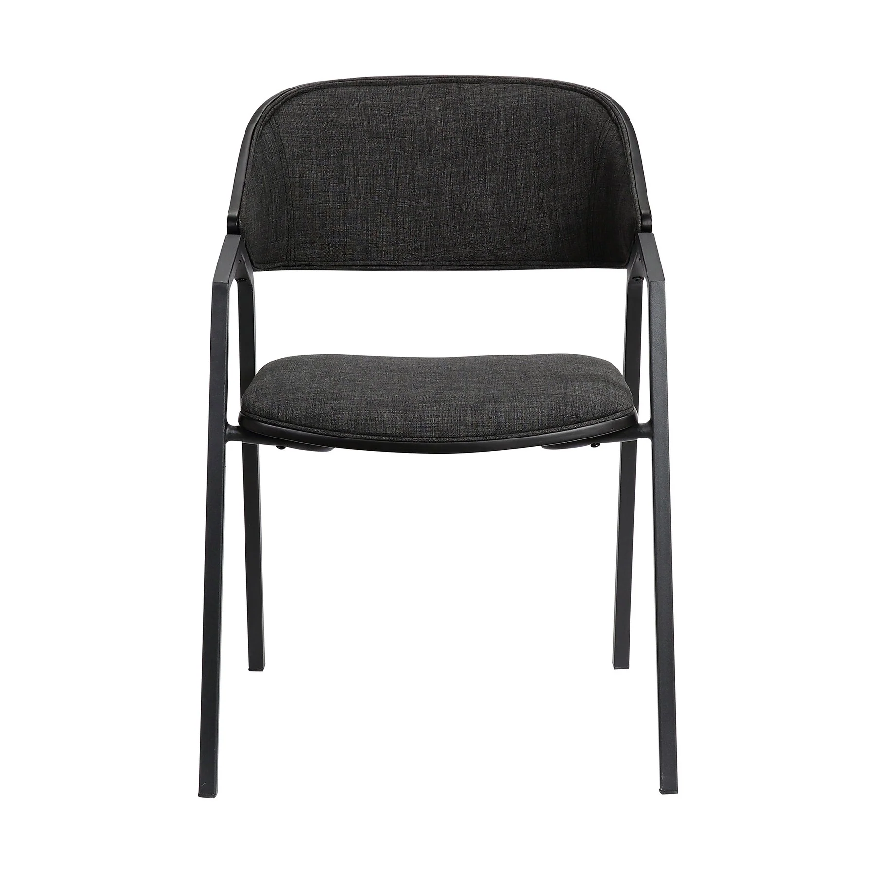Austin Charcoal Modern Dining Accent Chairs - Set of 2 - Image 2