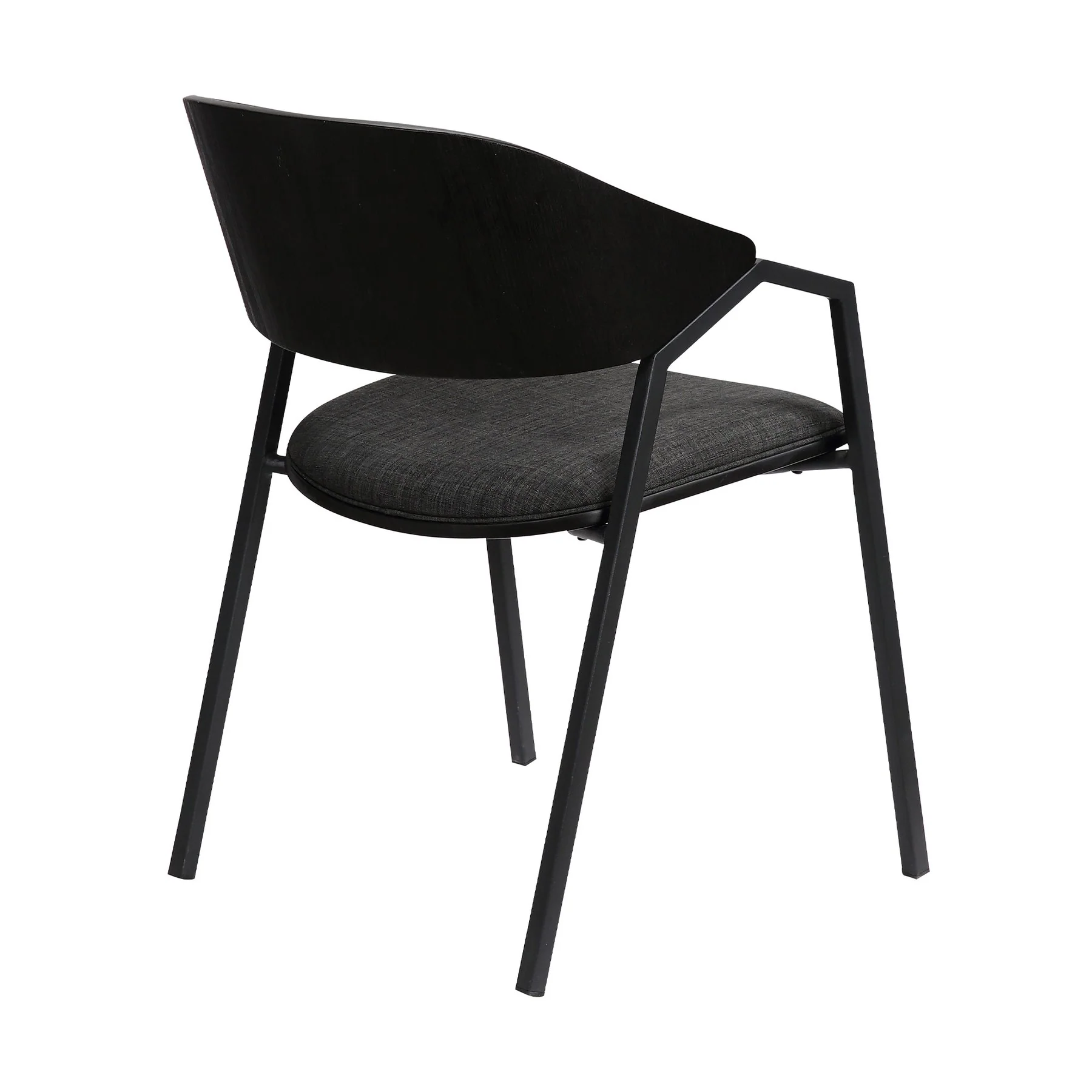 Austin Charcoal Modern Dining Accent Chairs - Set of 2 - Image 4