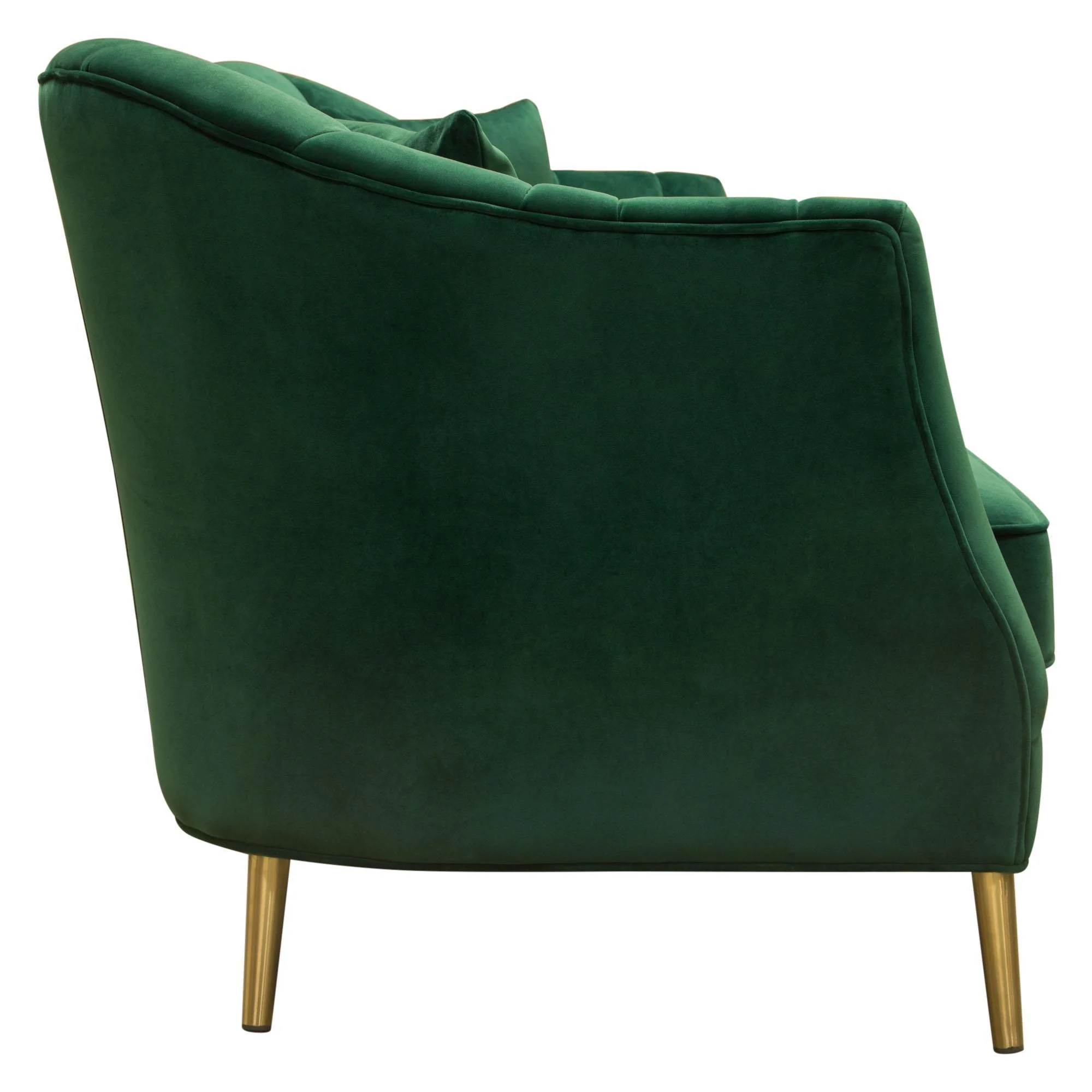 Ava Sofa in Emerald Green Velvet w/ Gold Leg by Diamond Sofa - Image 4
