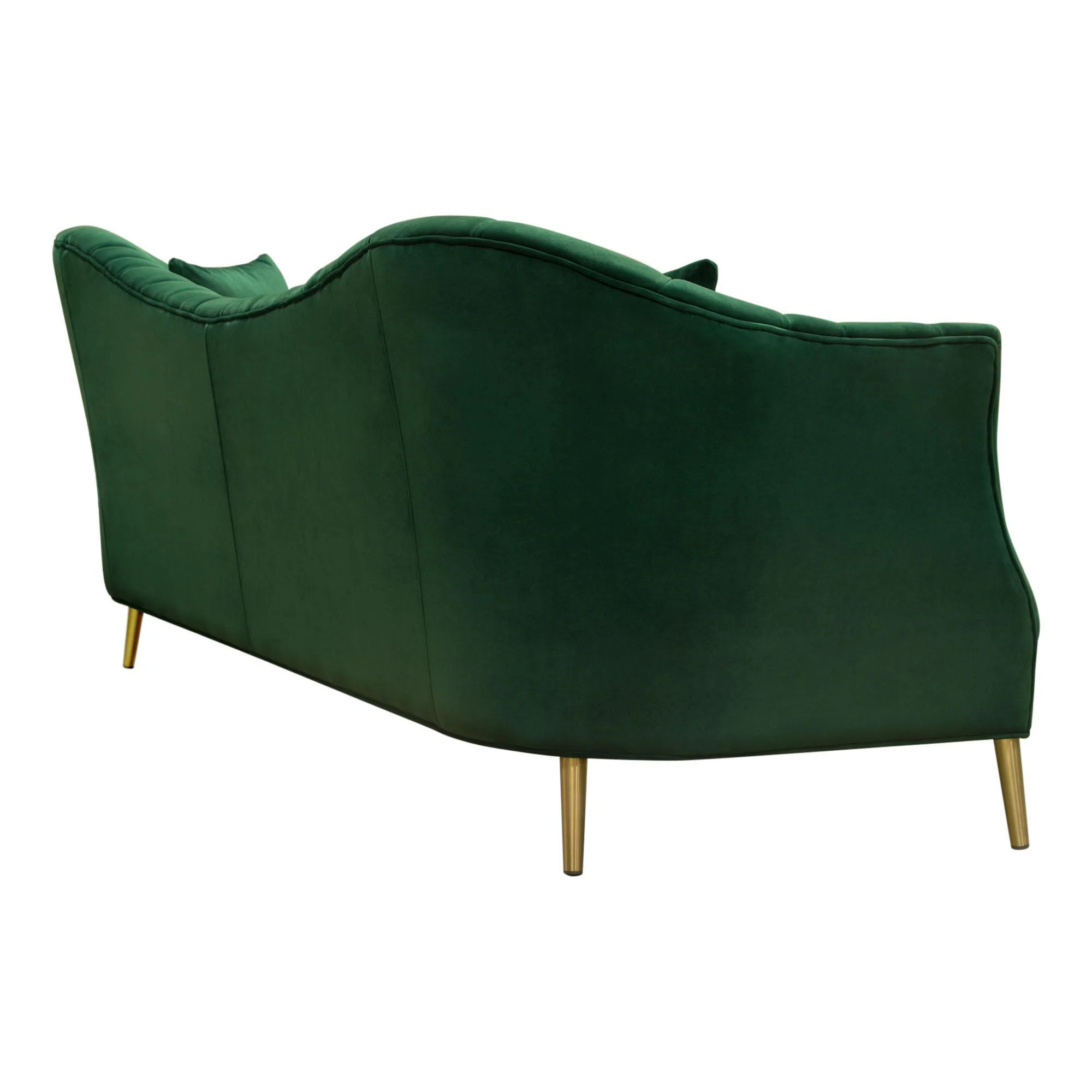 Ava Sofa in Emerald Green Velvet w/ Gold Leg by Diamond Sofa - Image 5