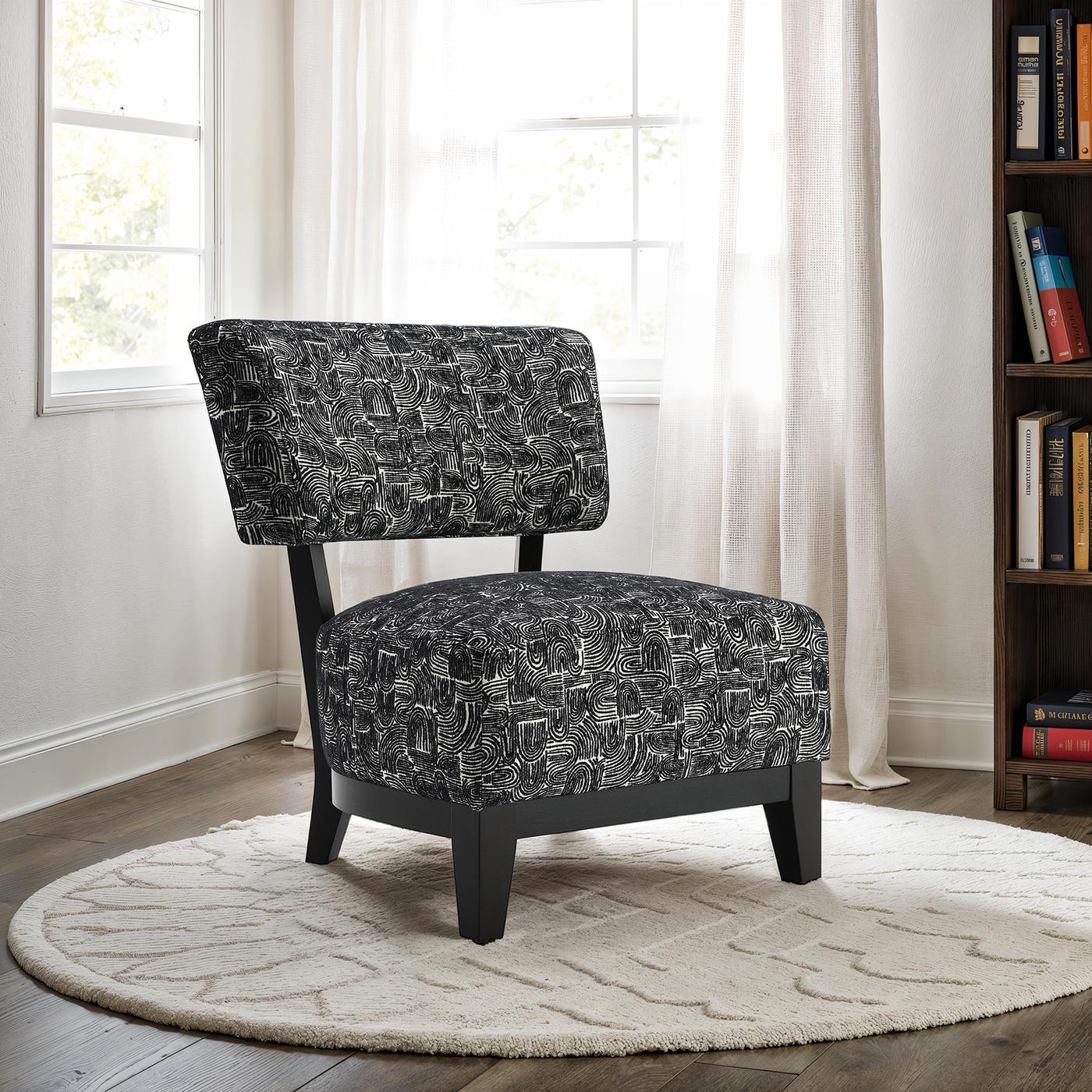Aveni Accent Chair, Black - Image 2