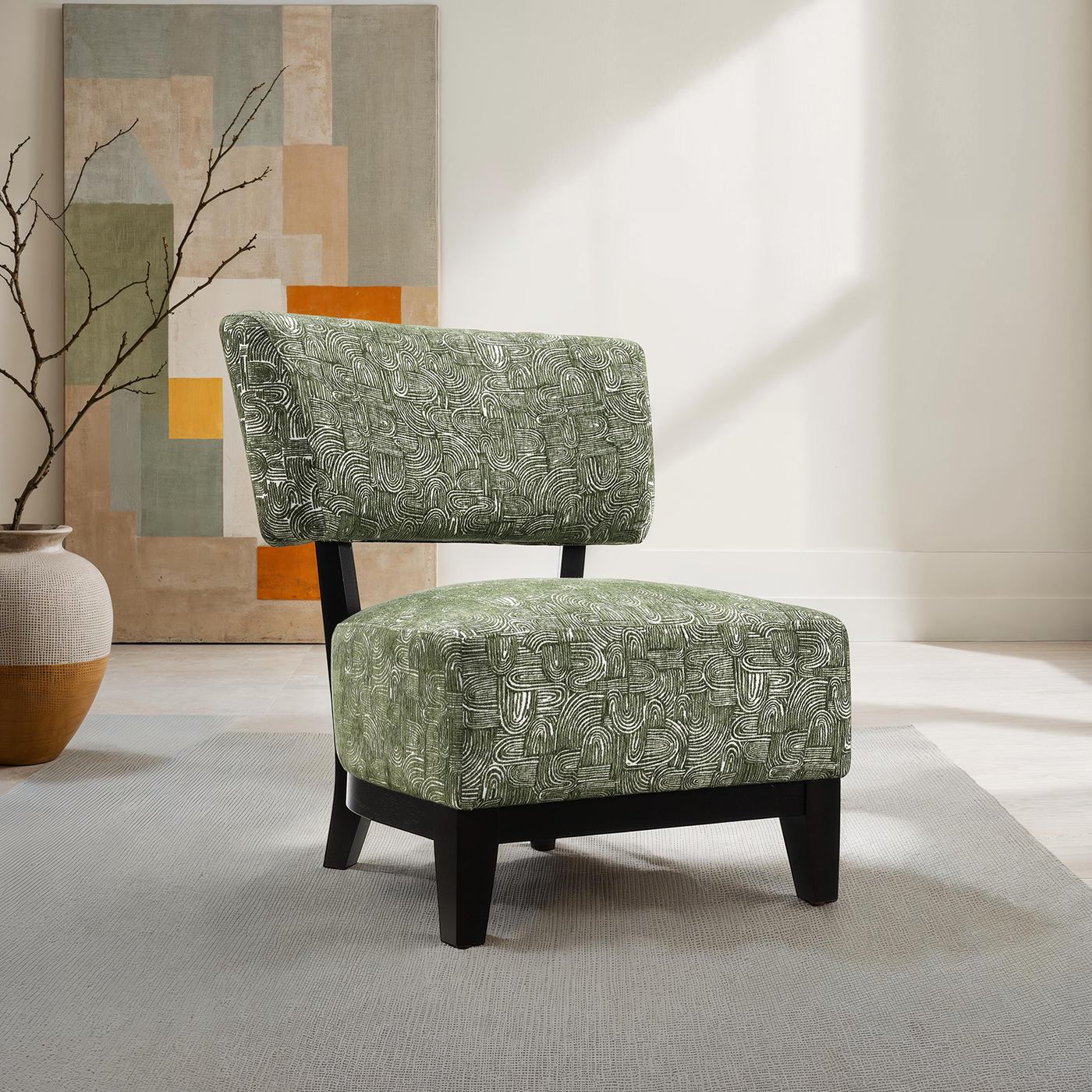Aveni Accent Chair, Green - Image 2