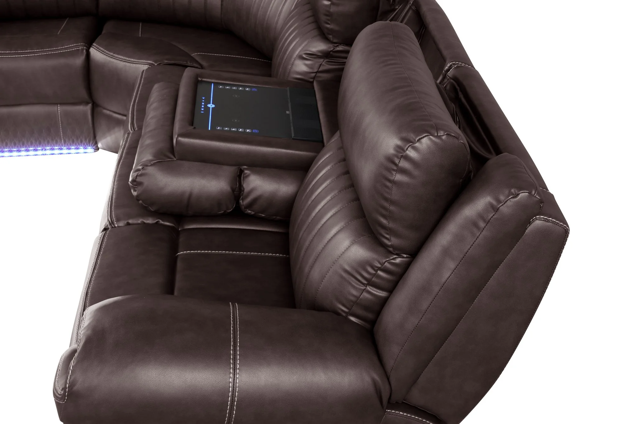 Aviator Sectional Brown - Image 3