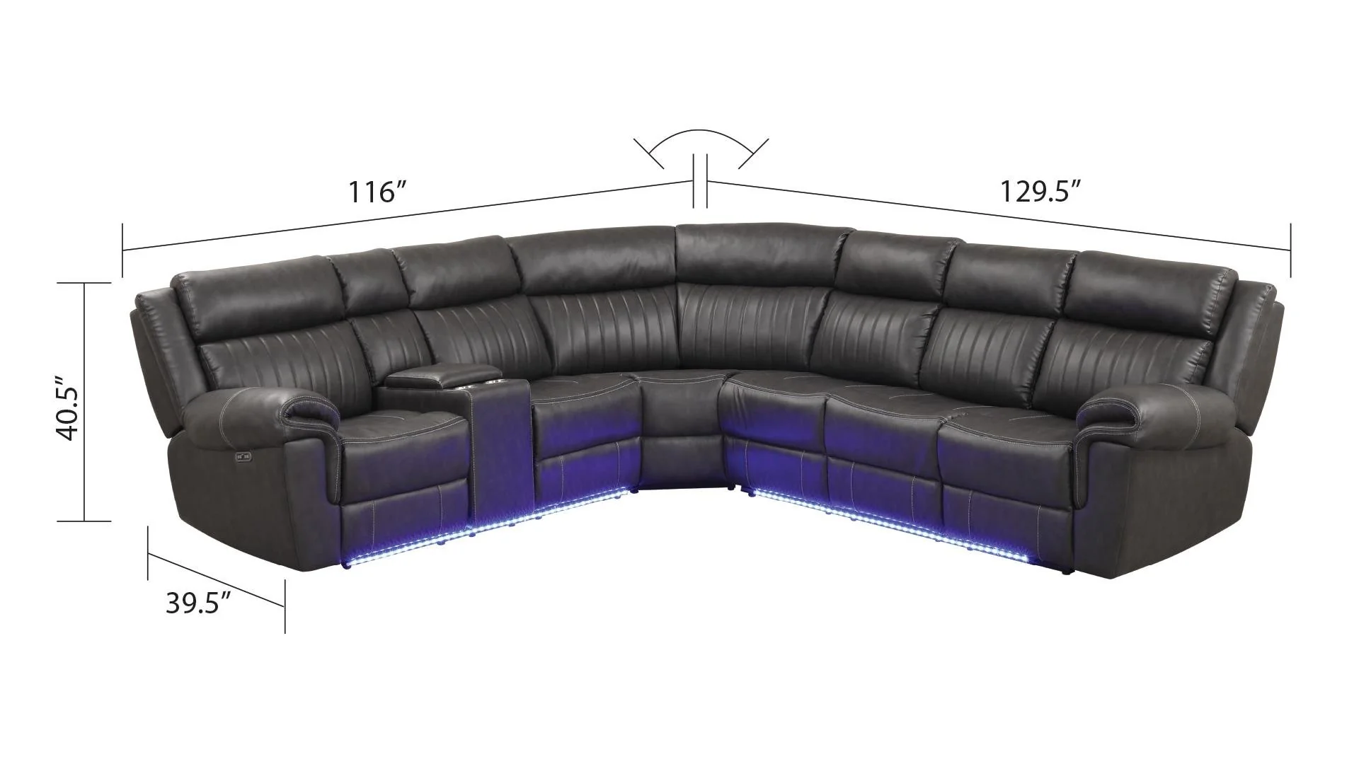 Aviator Sectional Gray - Image 2