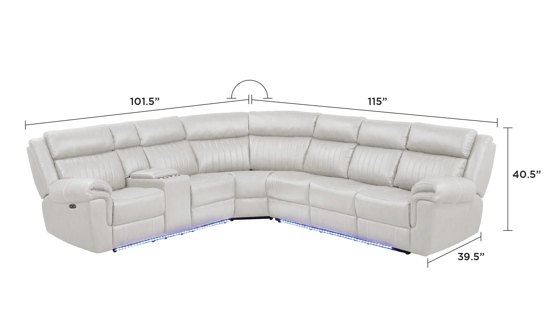Aviator Sectional Ice - Image 7