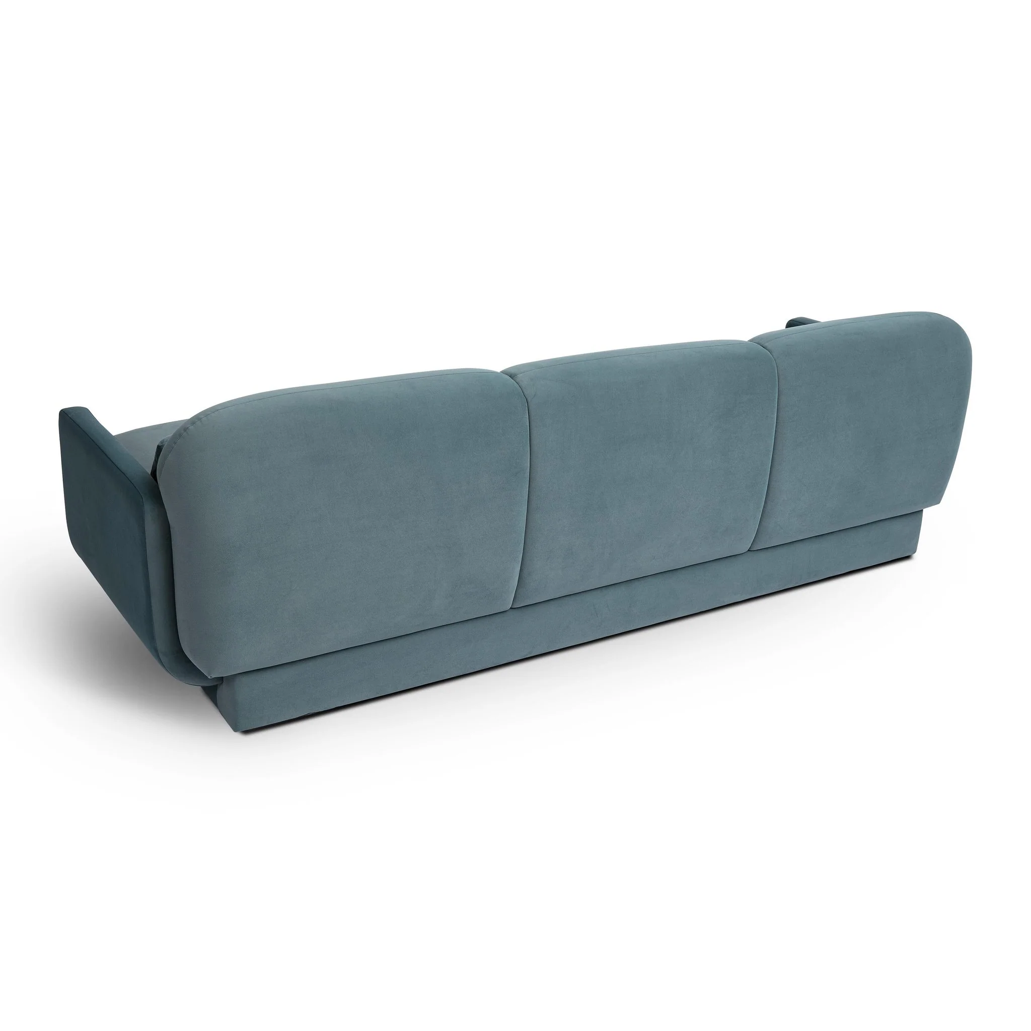 Azalea Powder Blue Velvet Sofa - Image 4