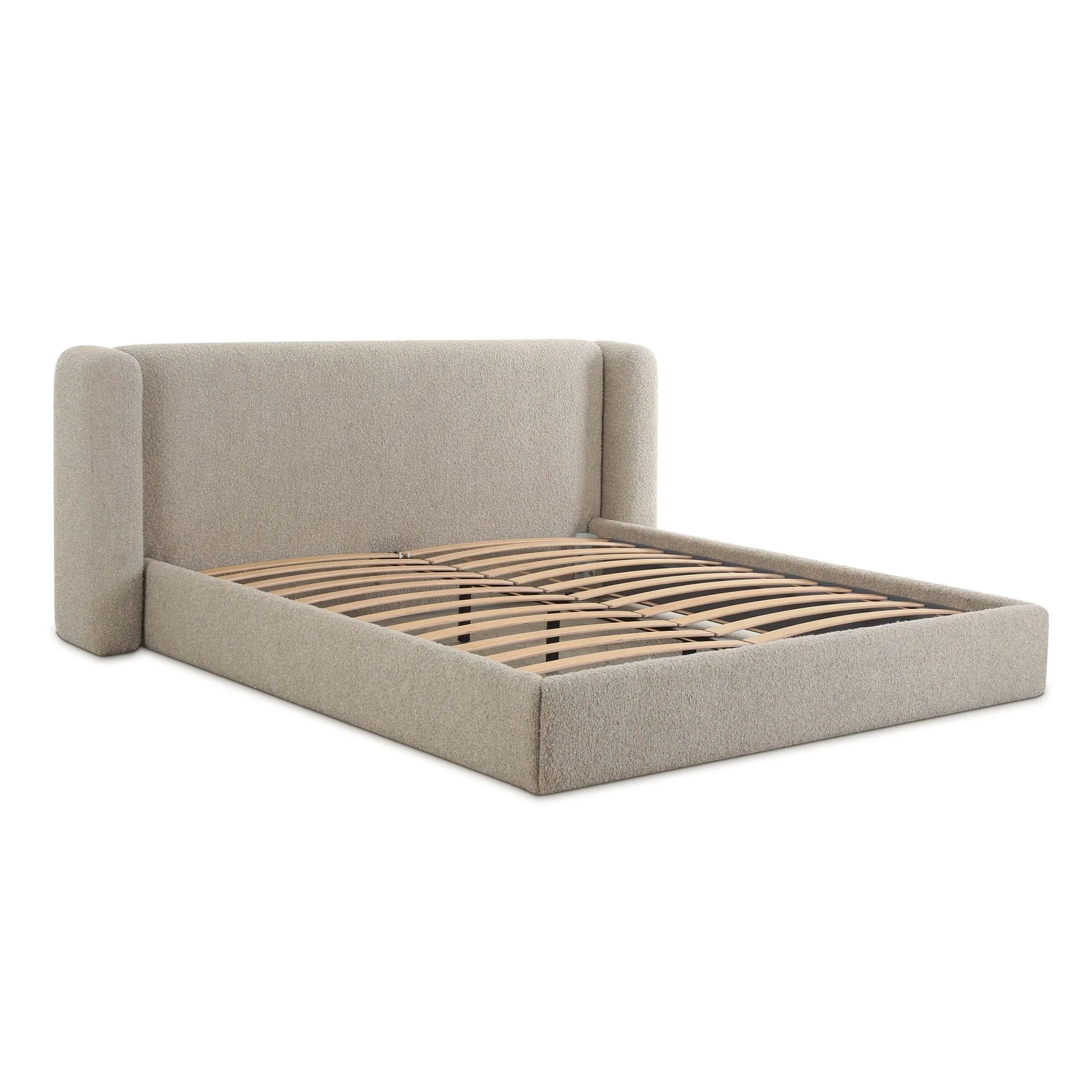 Babette Tan Boucle King Bed - Image 5