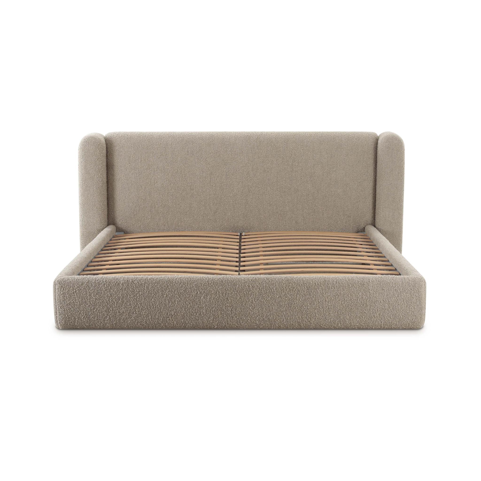 Babette Tan Boucle King Bed - Image 6