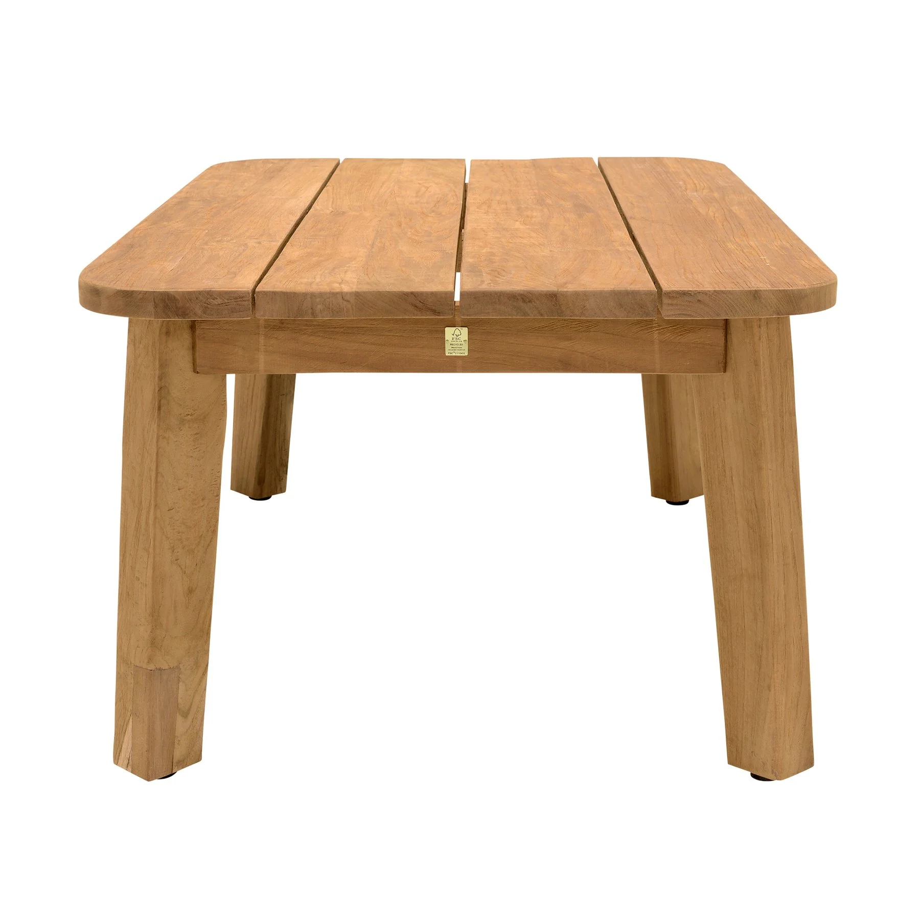 Bahamas Outdoor Rectangular Teak Wood Coffee Table - Image 3