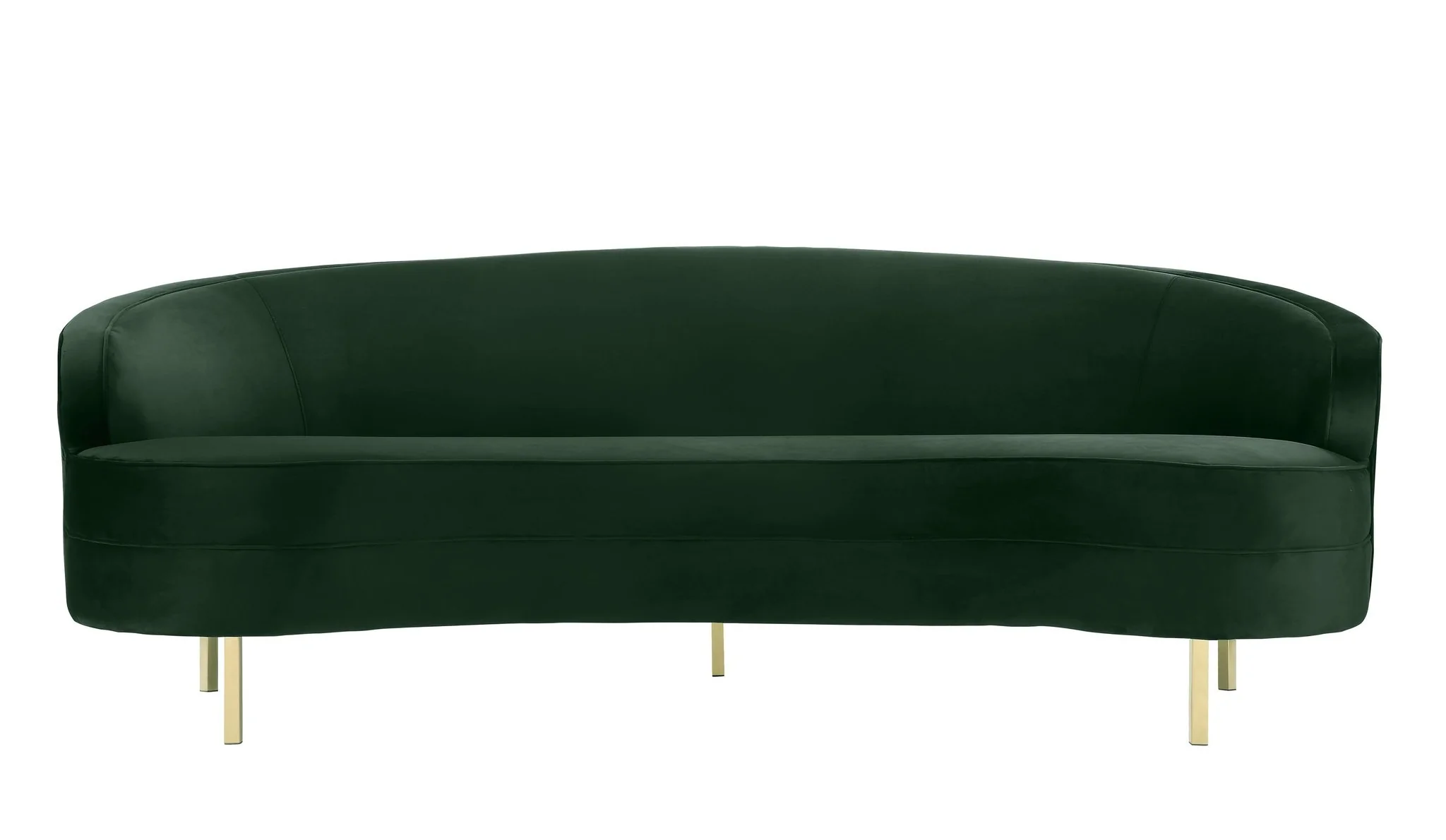 Baila Forest Green Velvet Sofa - Image 3