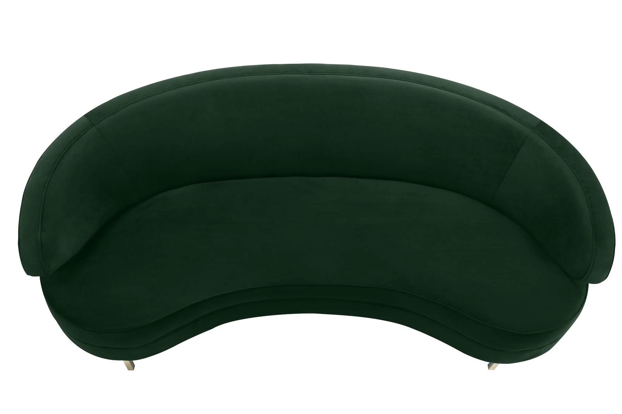 Baila Forest Green Velvet Sofa - Image 4