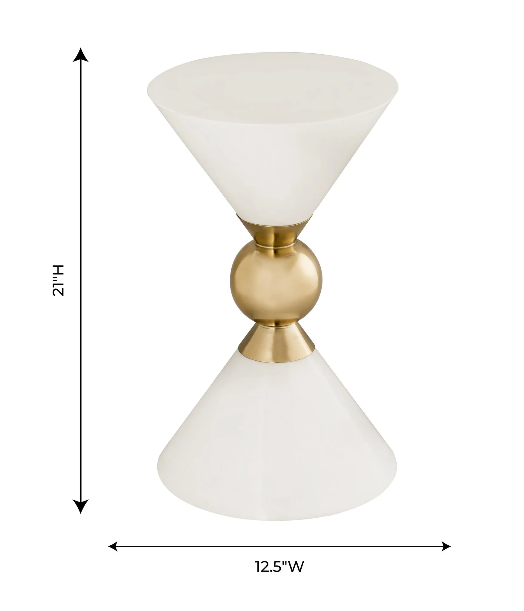 Balhi White Side Table - Image 6