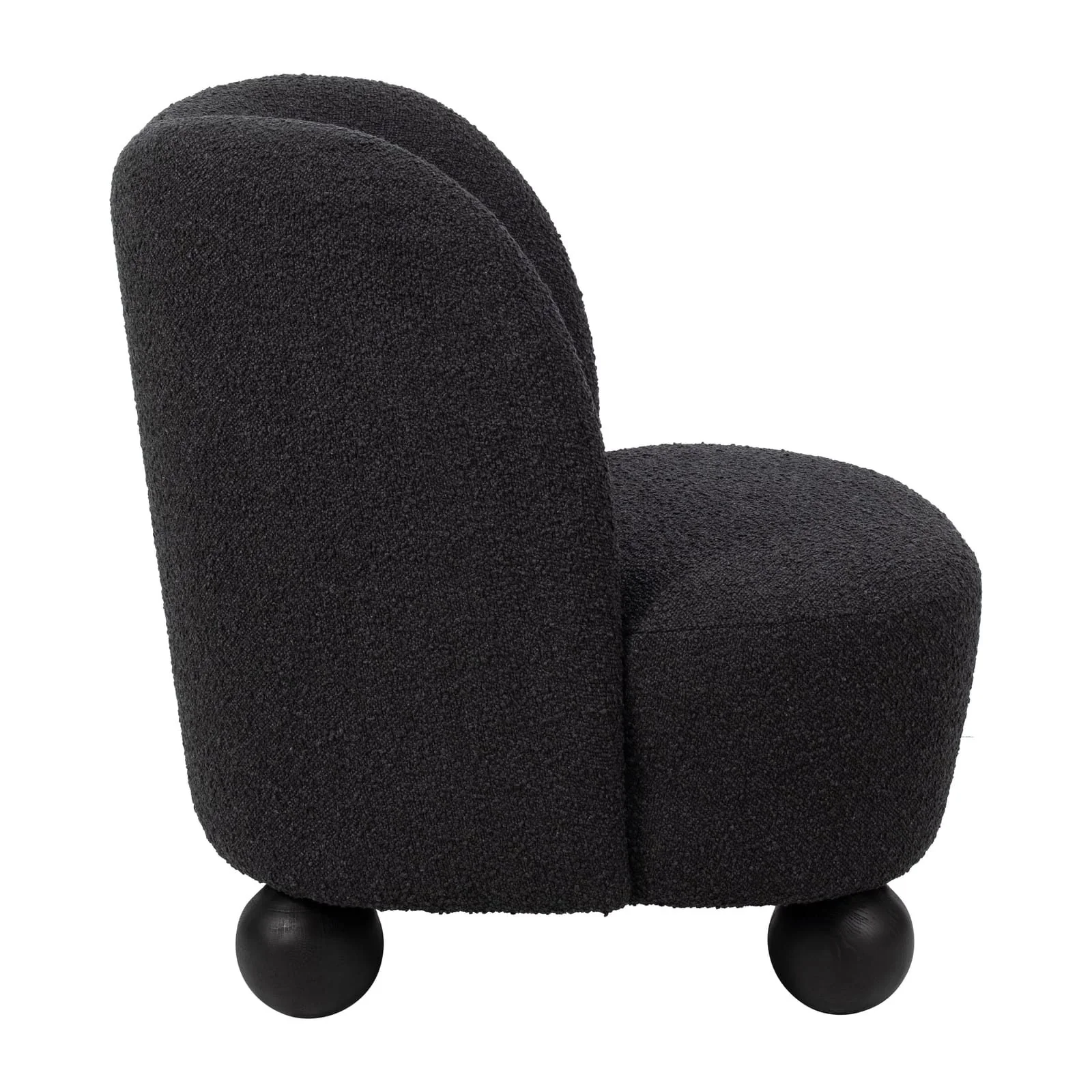 Ball-foot Accent Chair, Black - Image 3