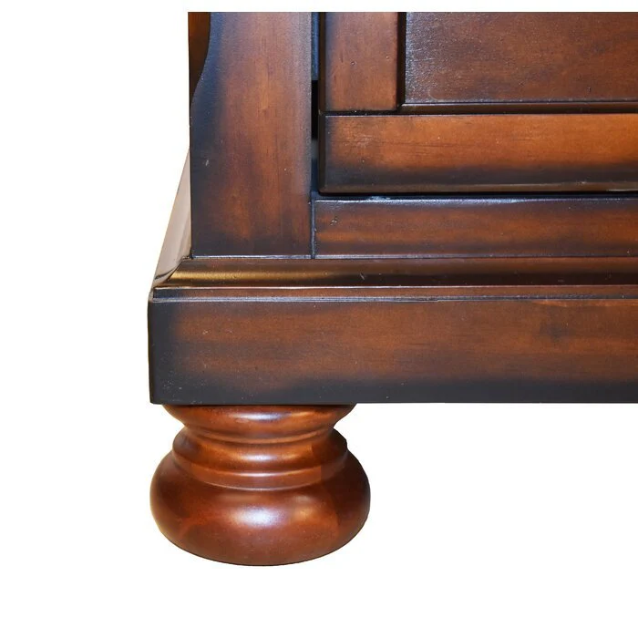 Baltimore 5 Pc Queen Bed Dark Walnut - Image 10