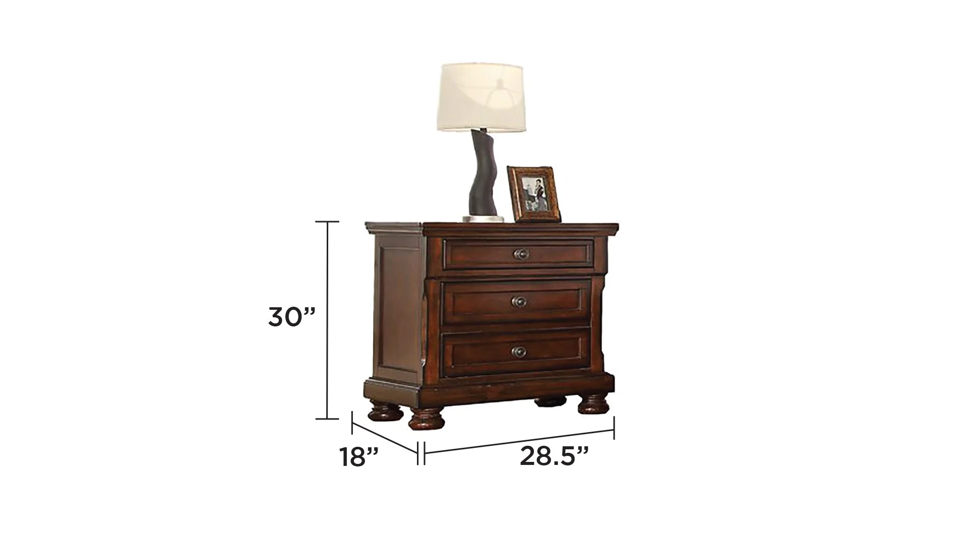 Baltimore Nightstand Dark Walnut - Image 4