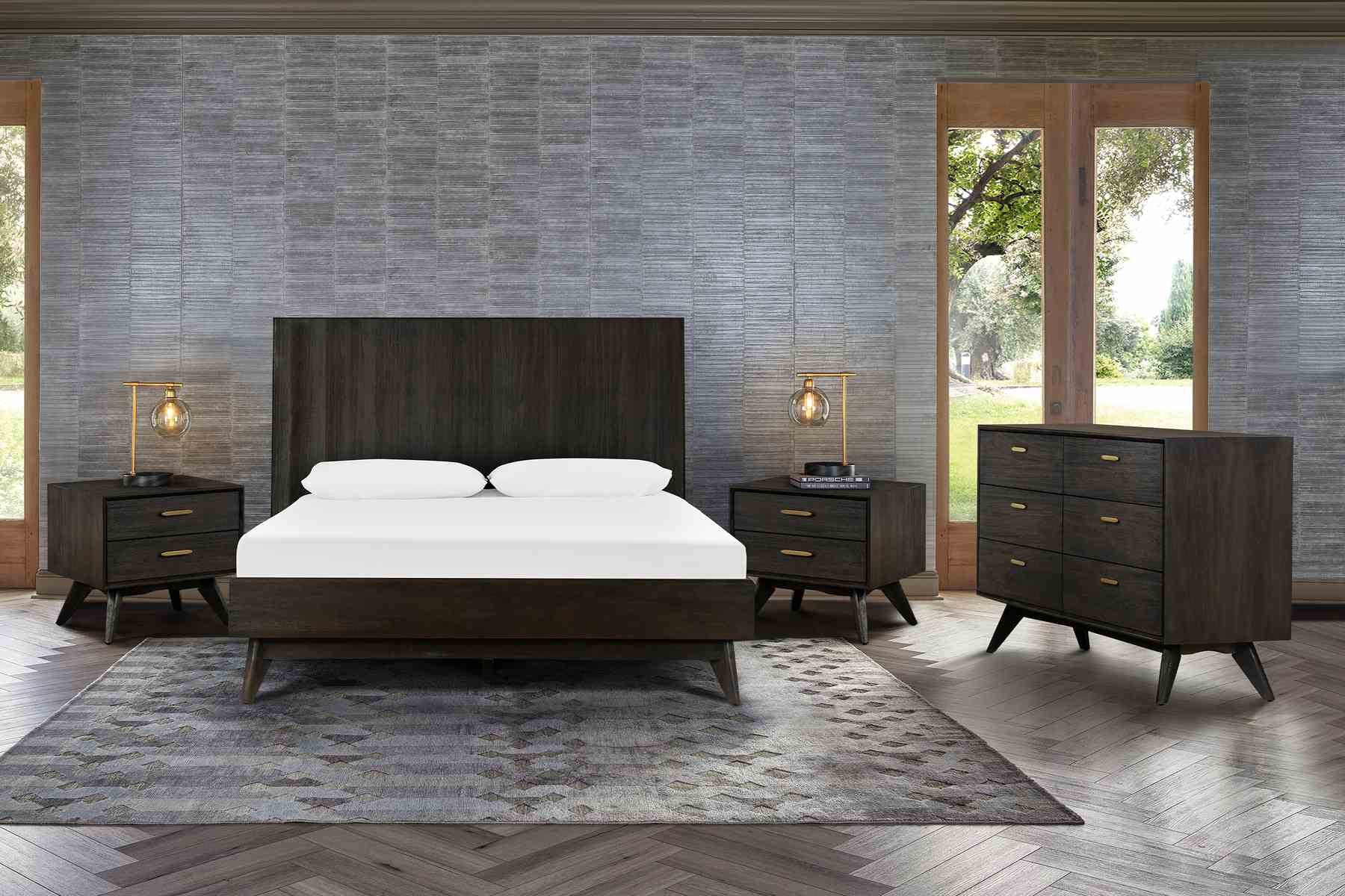 Baly 4 Piece Acacia Queen Loft Bedroom Set with Dresser and Nightstands - Image 8