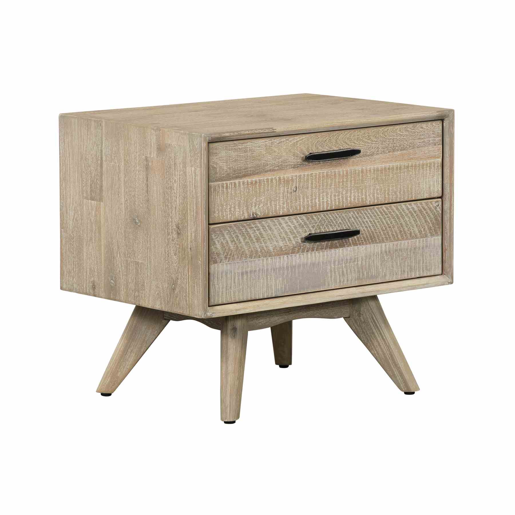 Baly 4 Piece Acacia Queen Platform Bedroom Set with Dresser and Nightstands - Image 5