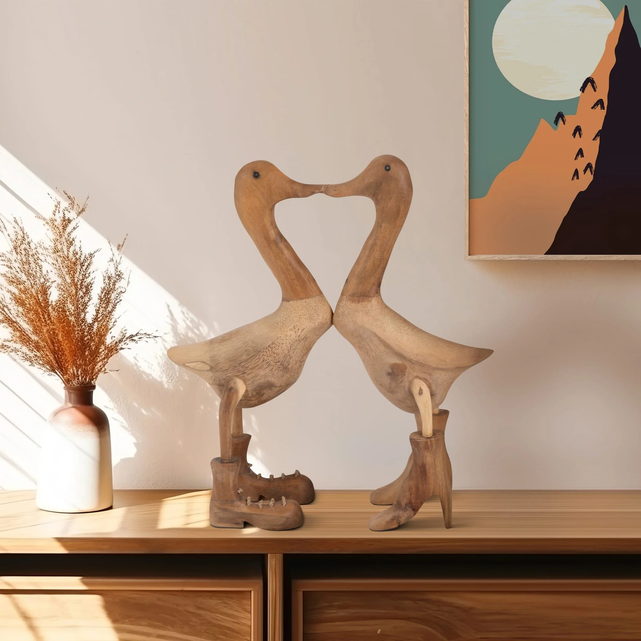Bamboo, 18" Love Ducks, Natural - Image 10