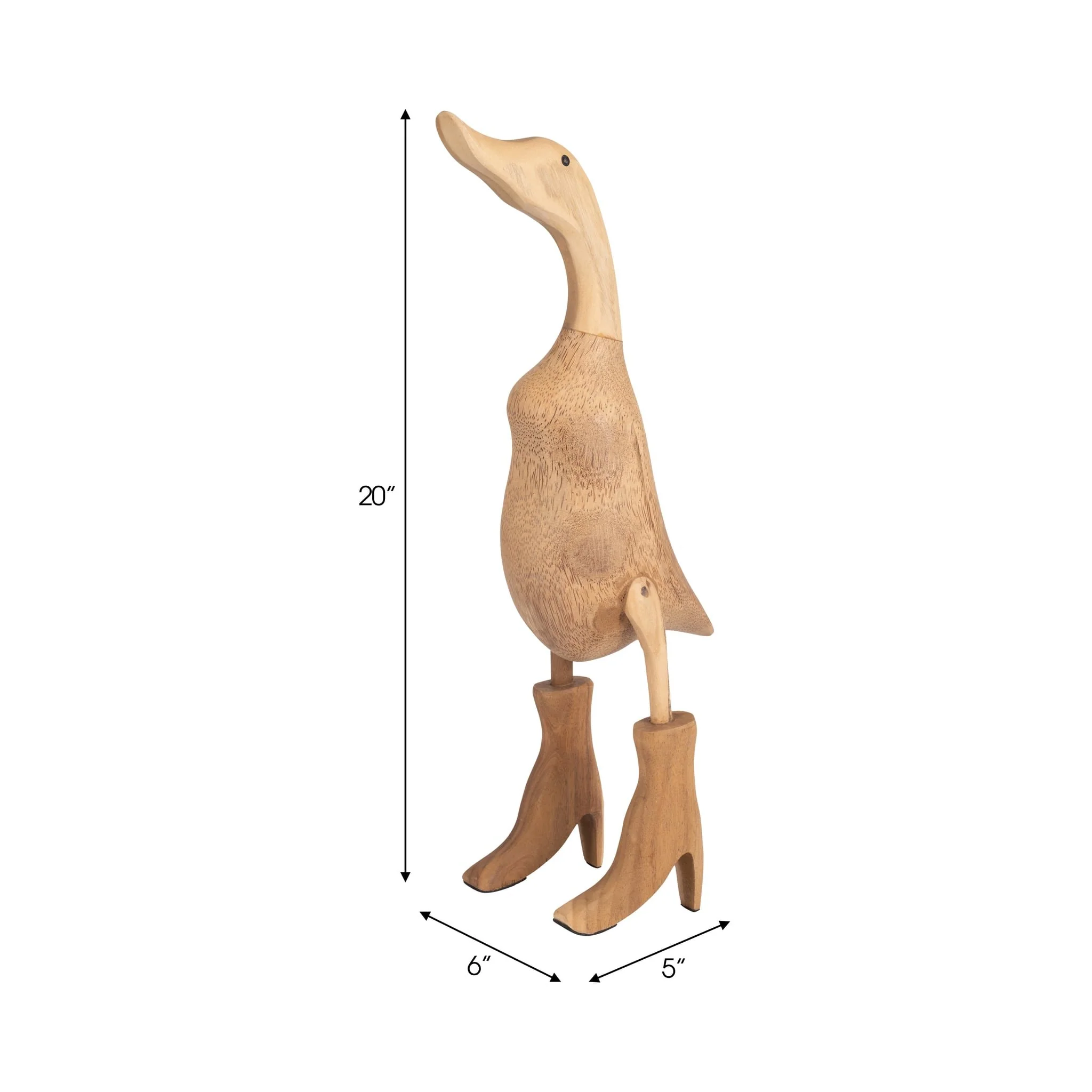 Bamboo, 20" Duck In Rainboots, Natural - Image 9