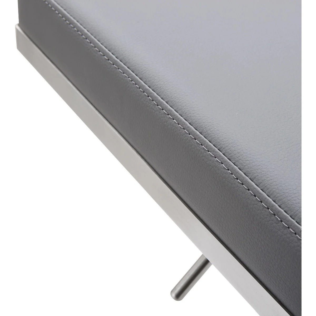 Bari Grey Stainless Steel Adjustable Barstool - Image 6