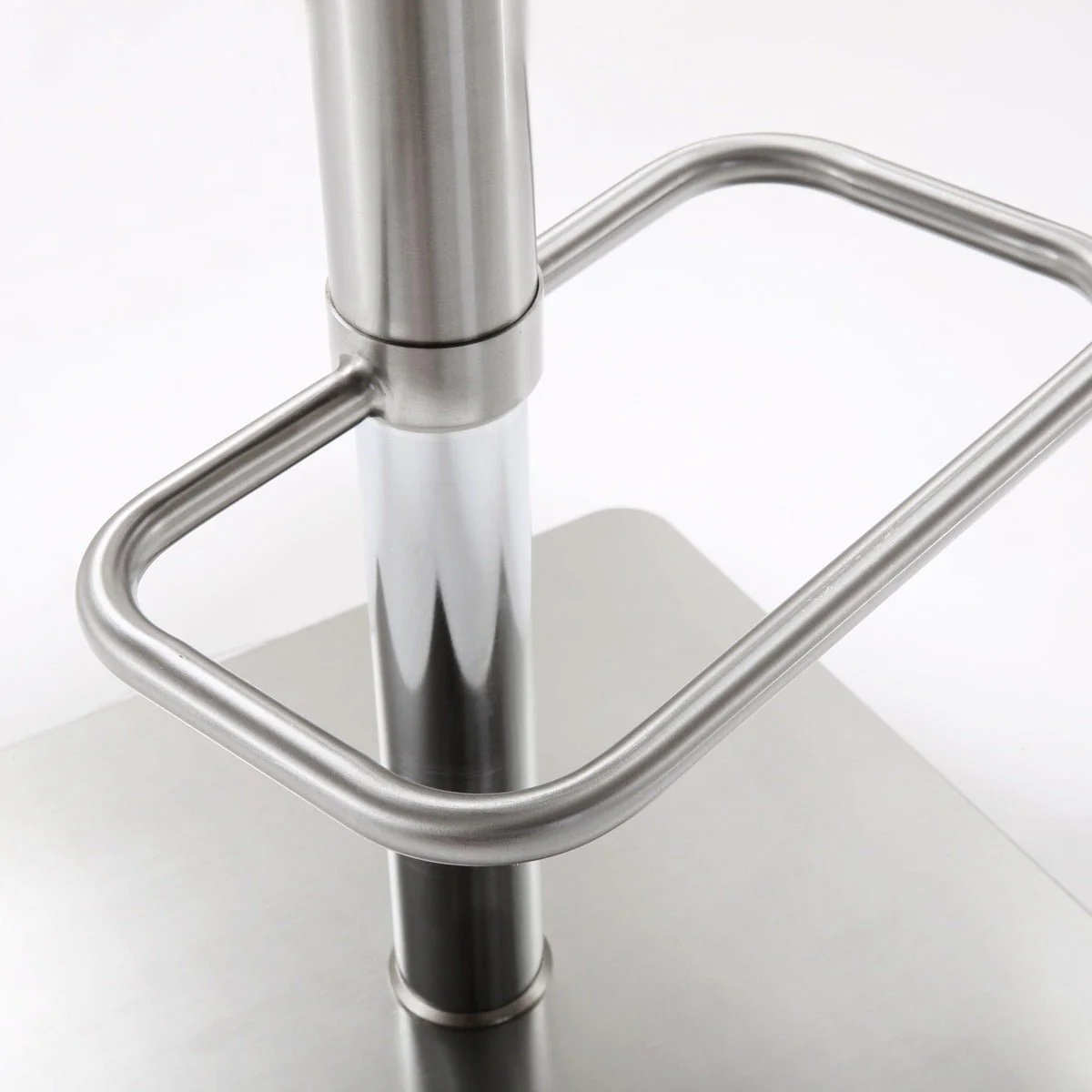 Bari Grey Stainless Steel Adjustable Barstool - Image 7