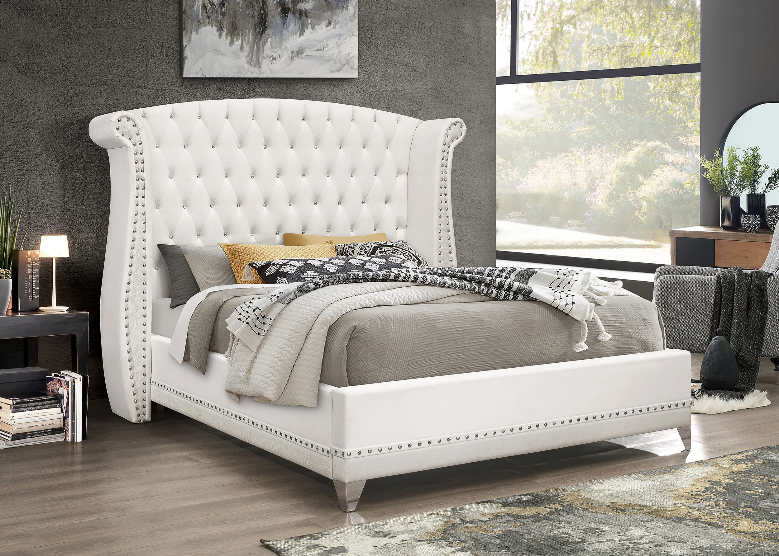 Barzini Wingback Platform Bed - Image 14