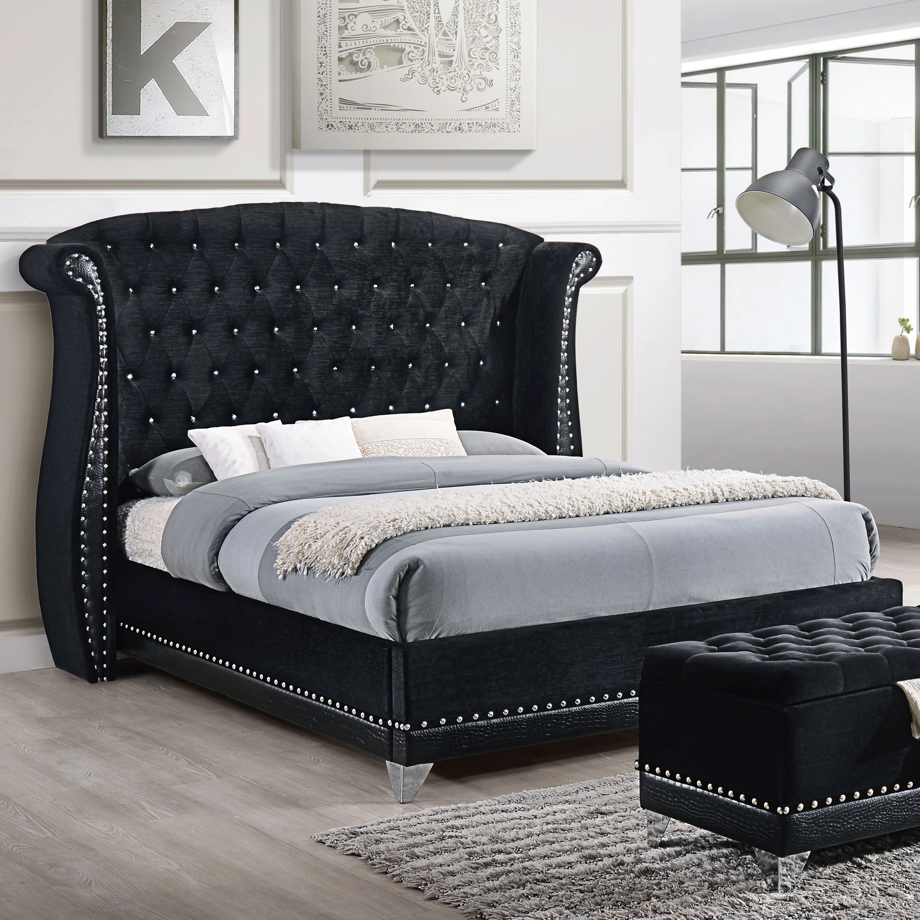 Barzini Wingback Platform Bed - Image 2