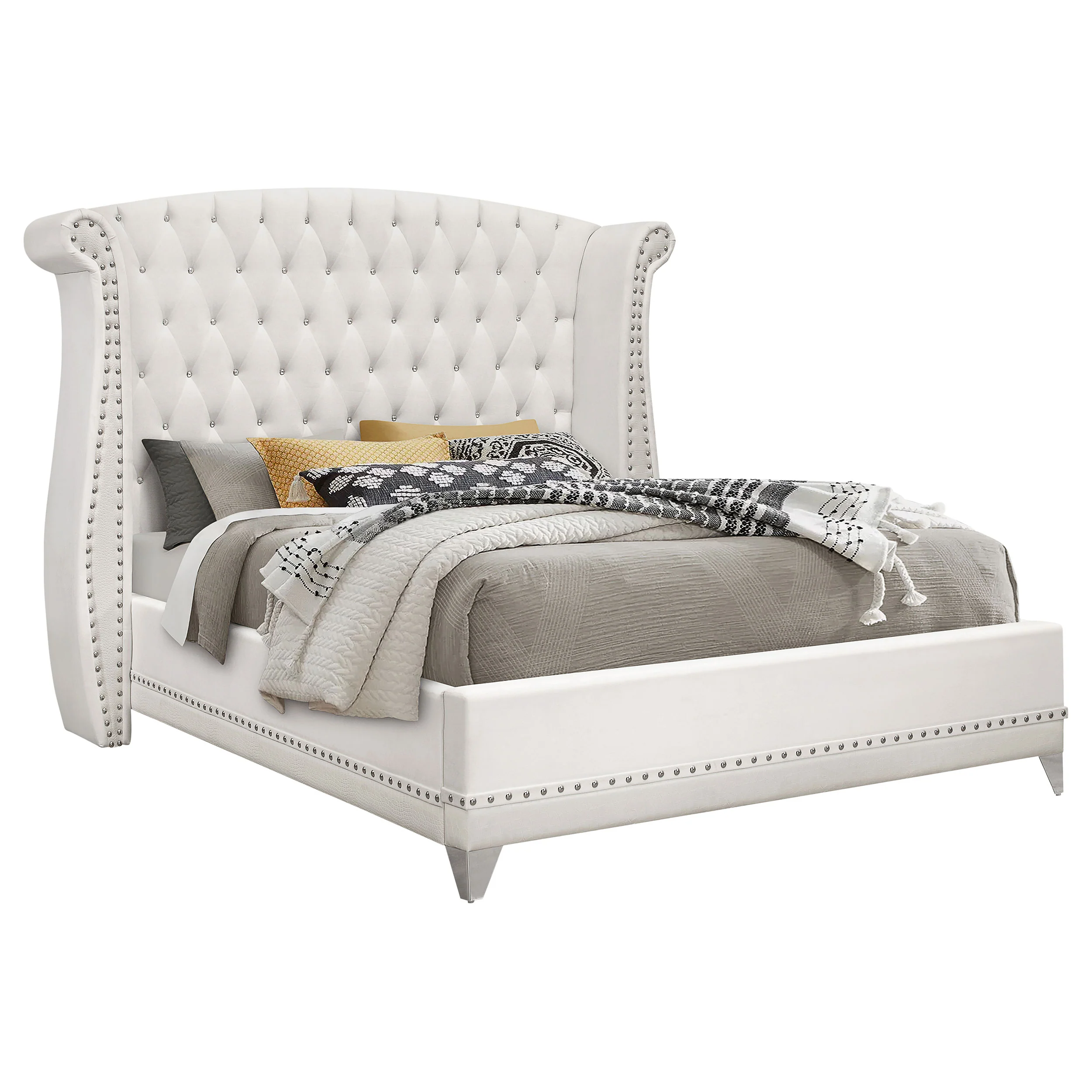 Barzini Wingback Platform Bed - Image 23