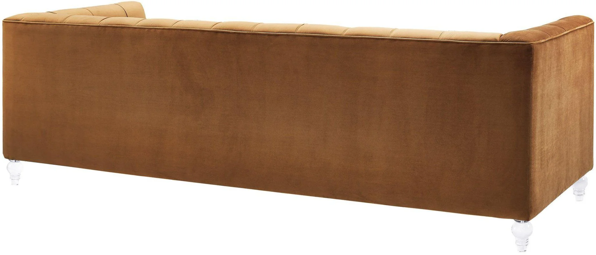Bea Cognac Velvet Sofa - Image 4