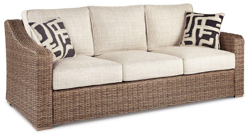 Beachcroft Beachcroft Nuvella Sofa with Coffee and End Table - Image 3