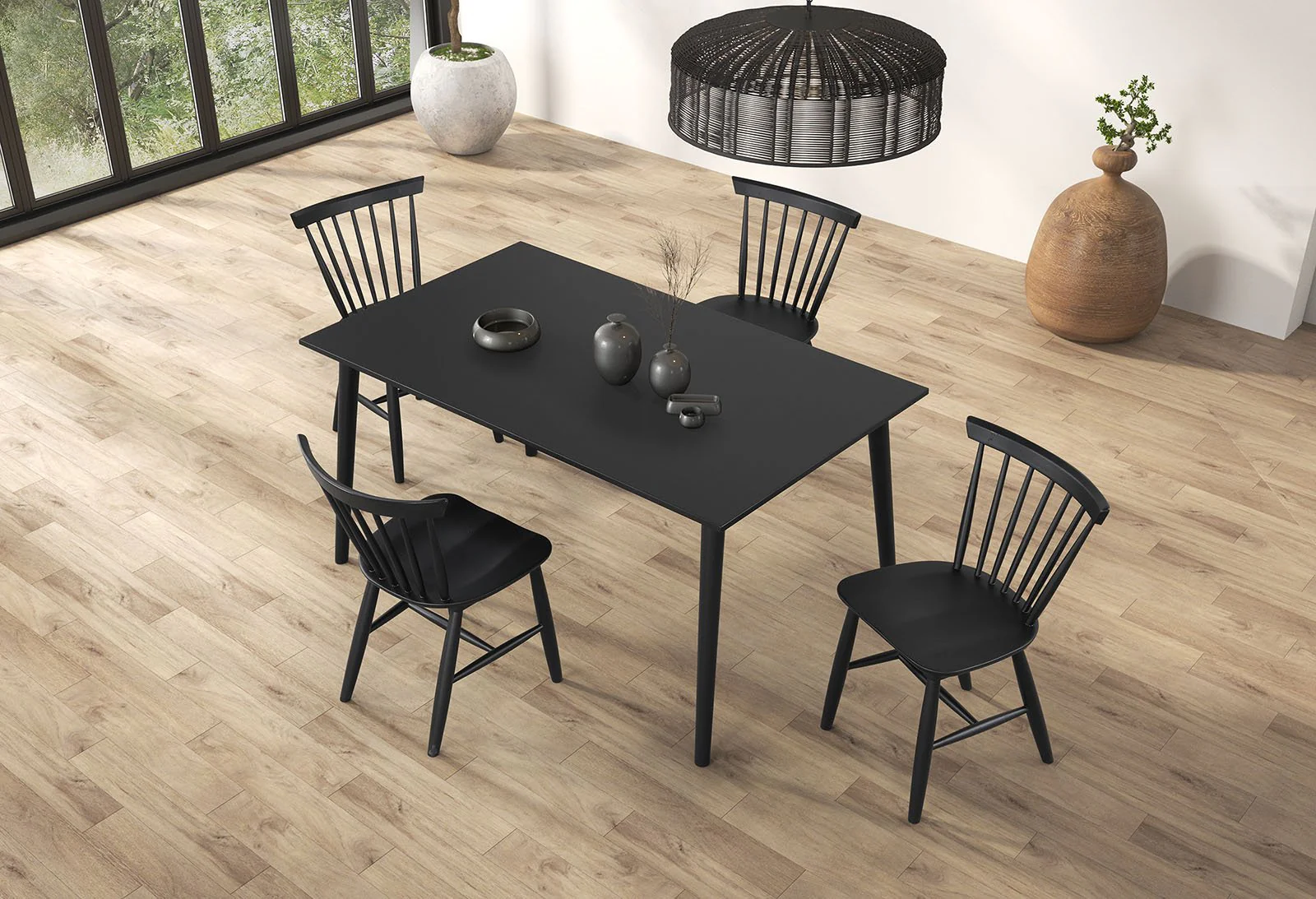Beale Dining Table, Black - Image 3