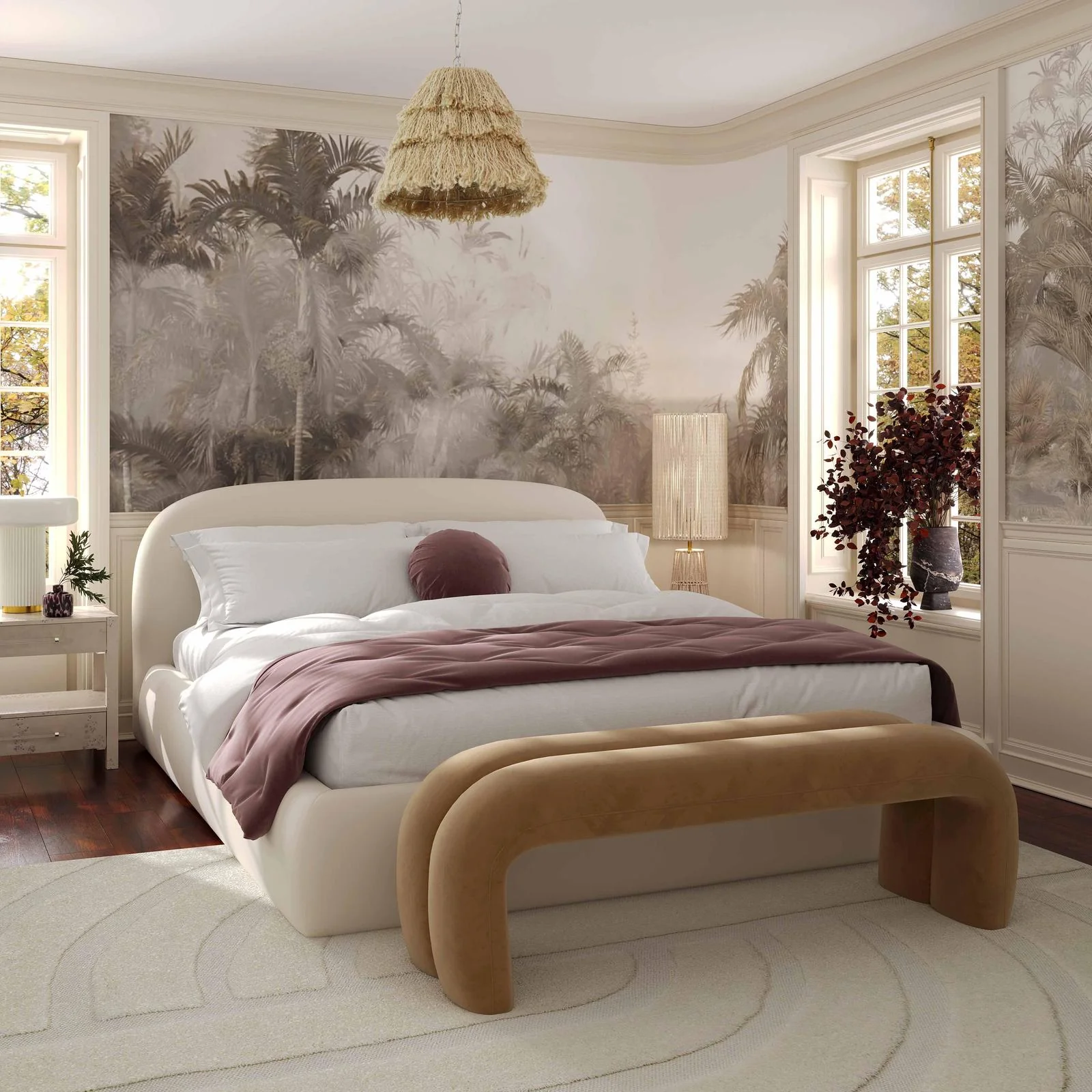 Beam Cream Natural Jute Floor Lamp - Image 7