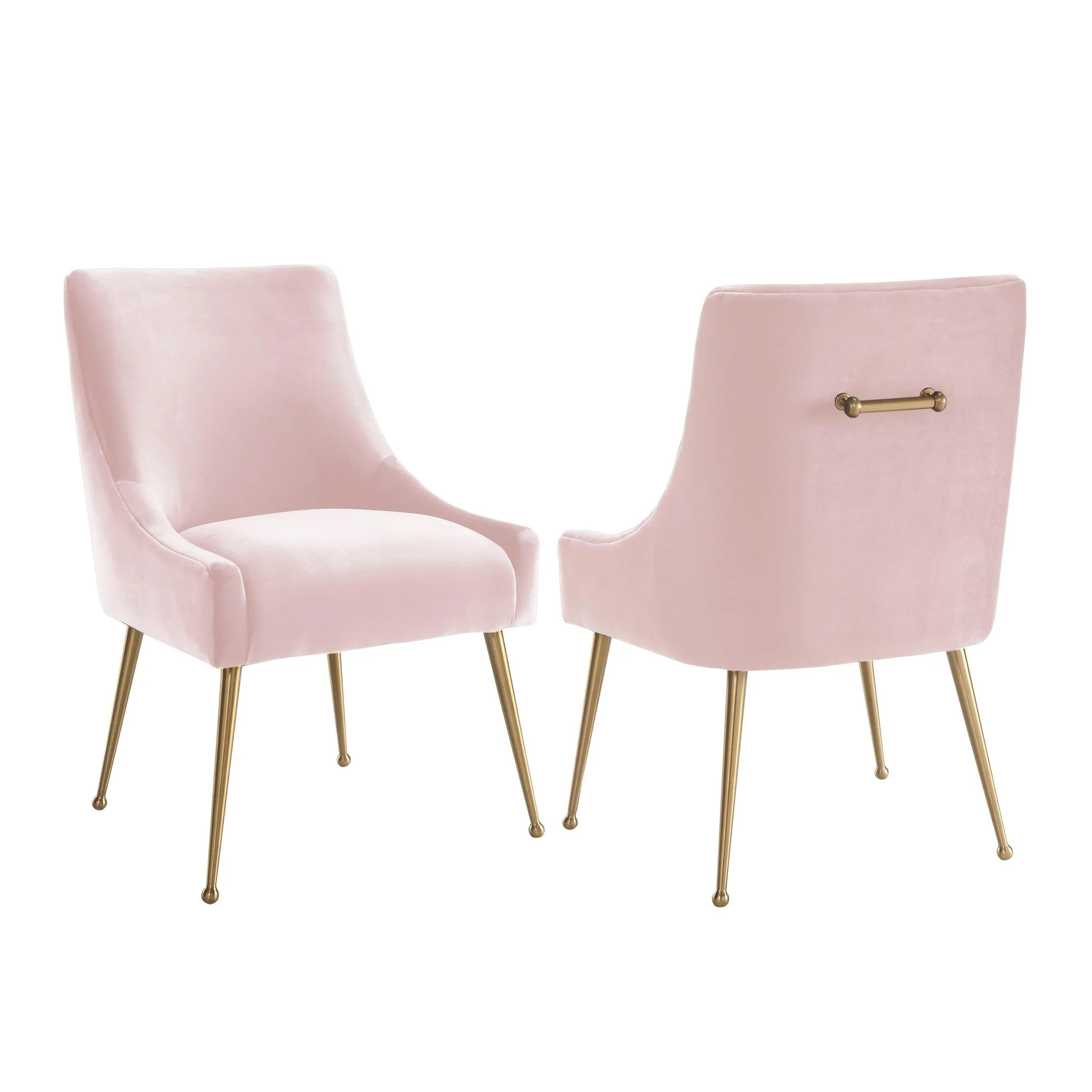 Beatrix Blush Velvet Side Chair - Image 6