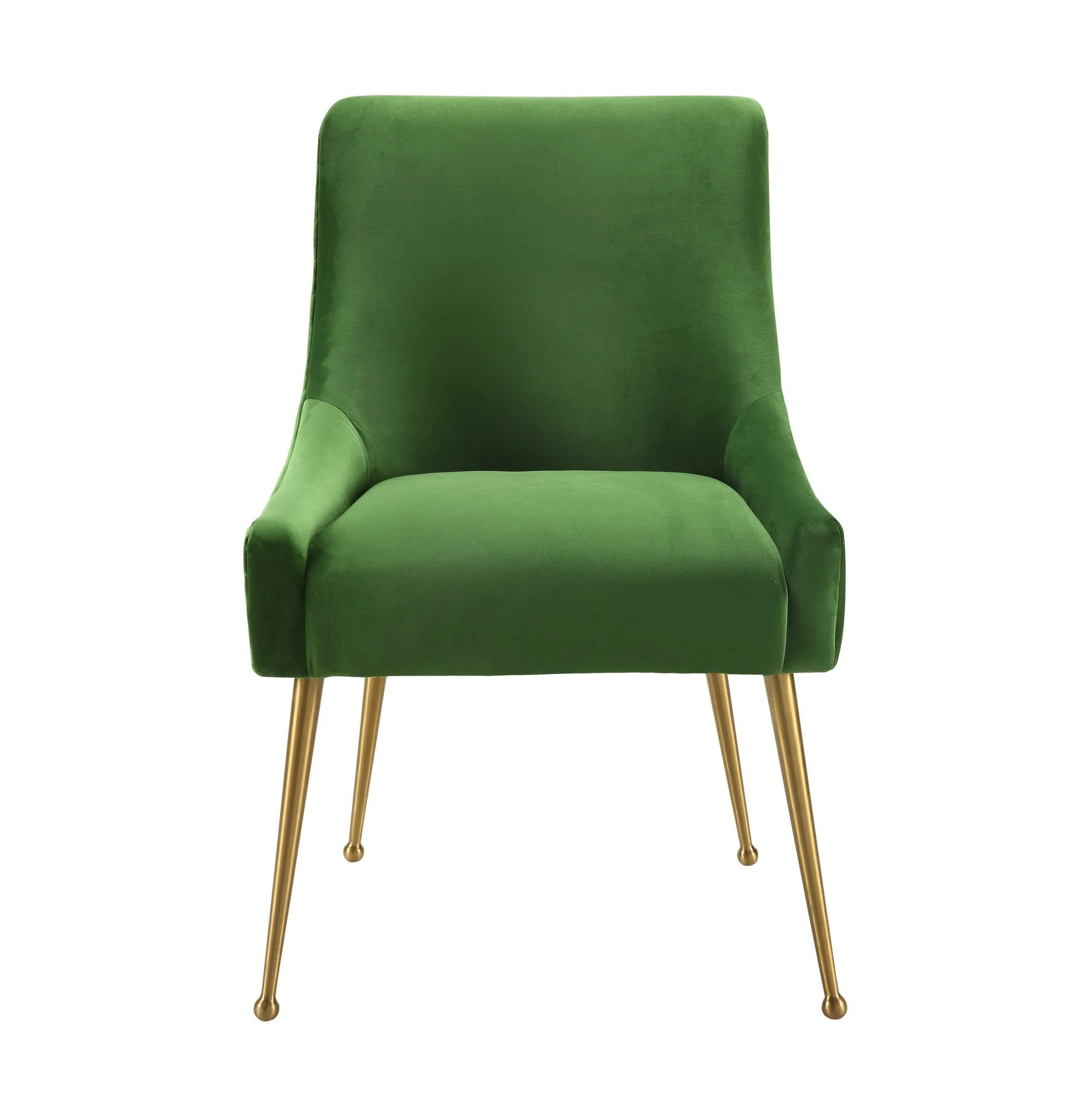 Beatrix Green Velvet Side Chair - Image 3