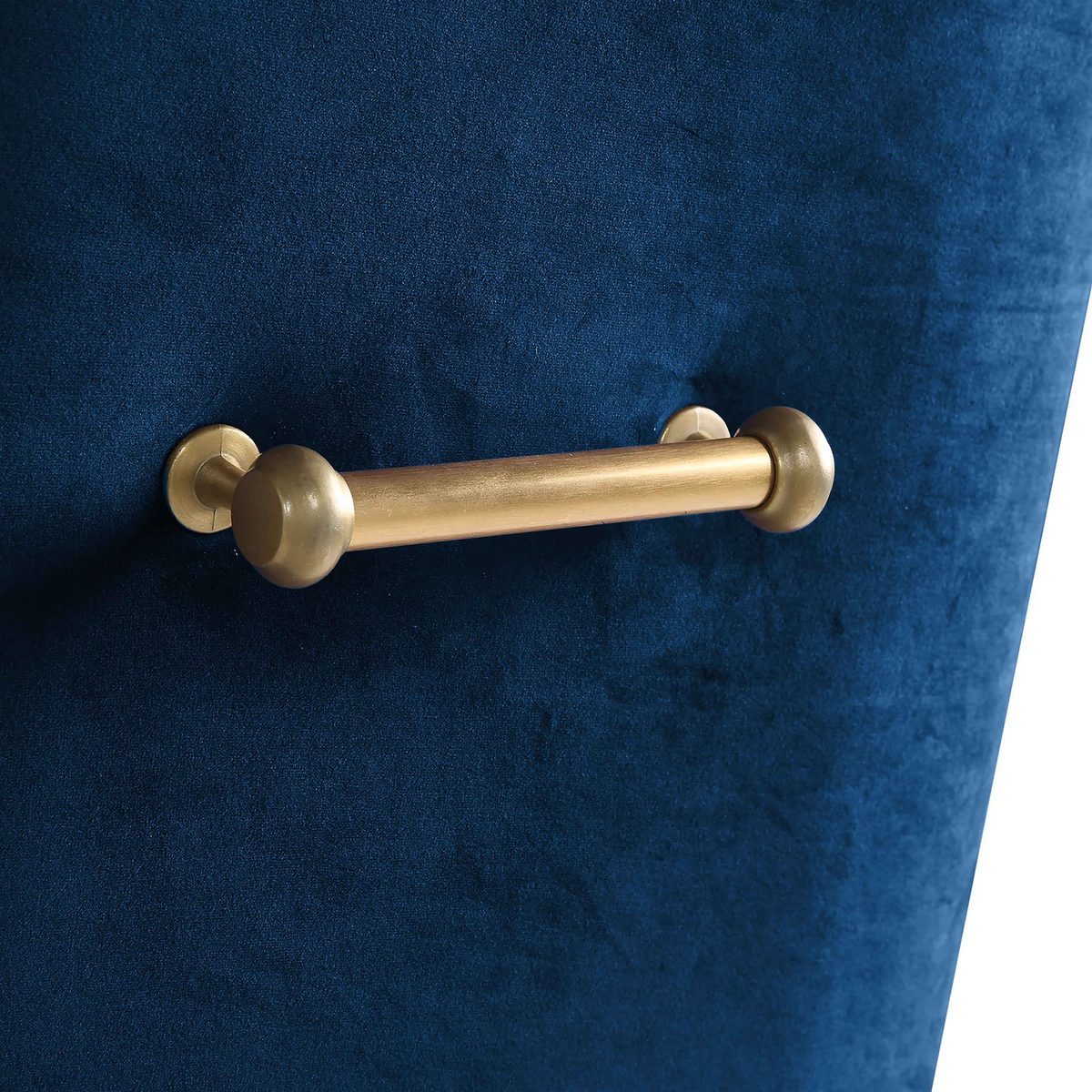 Beatrix Navy Velvet Side Chair - Image 5
