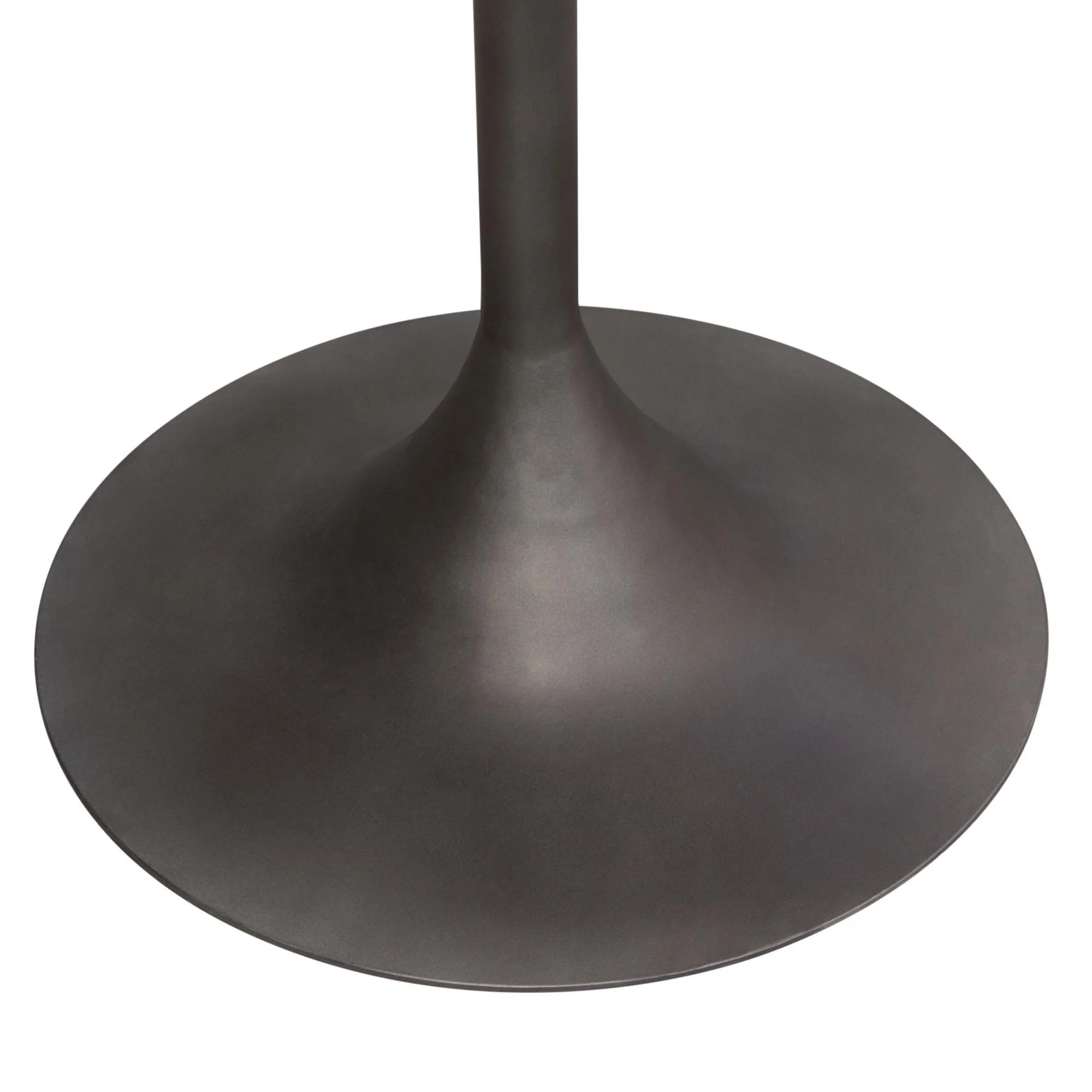 Beckham 30" Round Dining Table w/ Solid Mango Wood Top in Grey Finish w/ Gun Metal Base by Diamond Sofa - Image 7