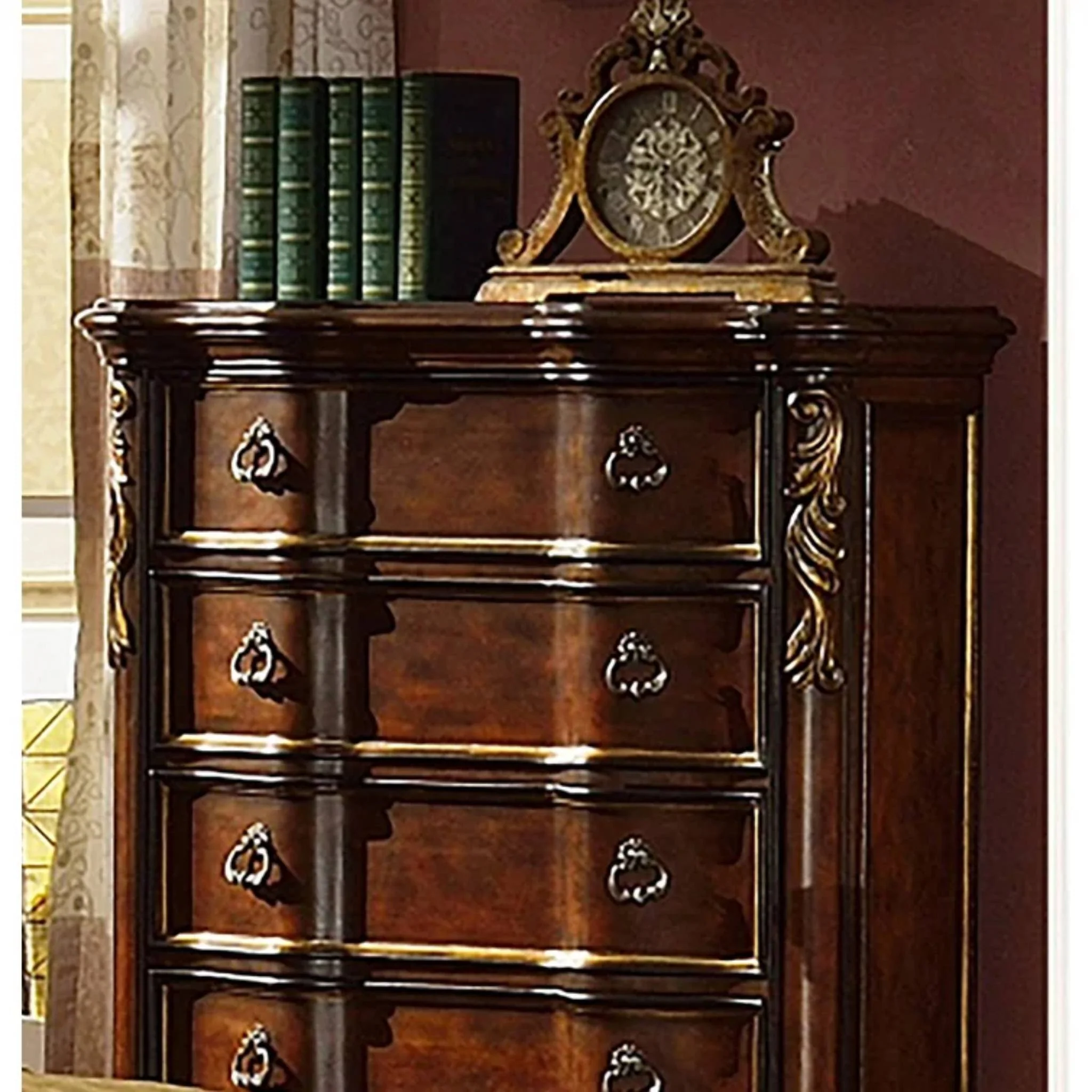 Bella 5 Pc Queen Bed Dark Walnut - Image 12