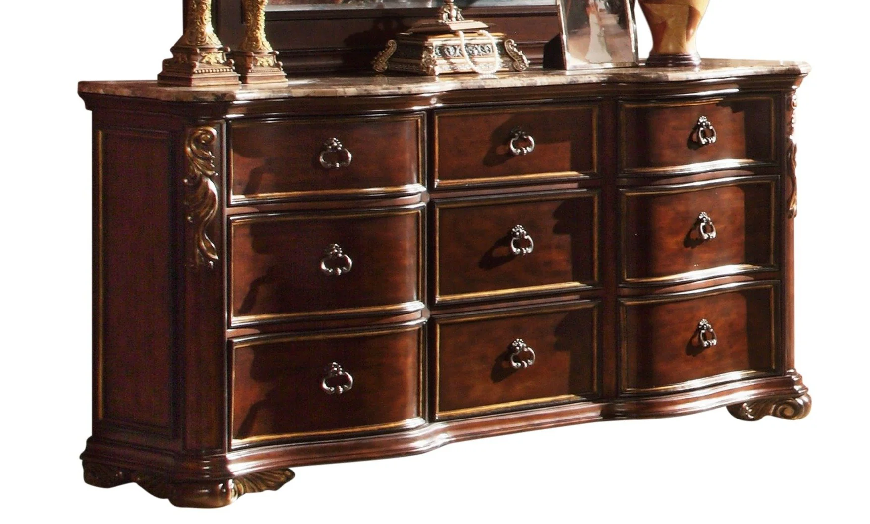Bella Dresser Dark Walnut - Image 3