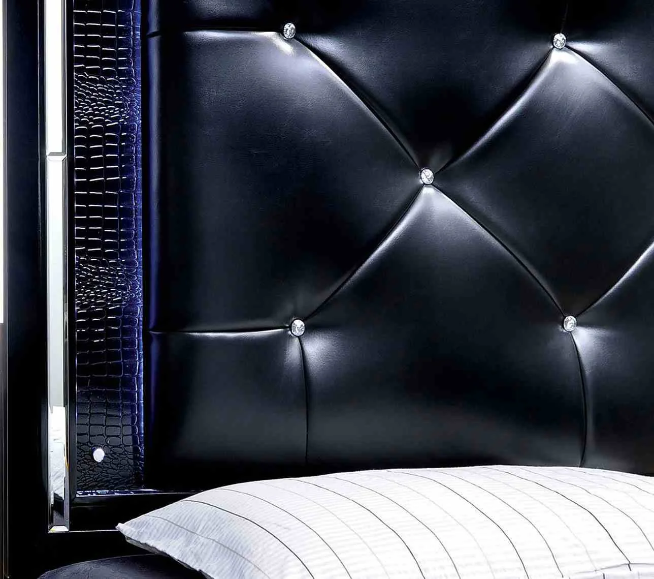 Bellanova Queen Bed, Black - Image 4