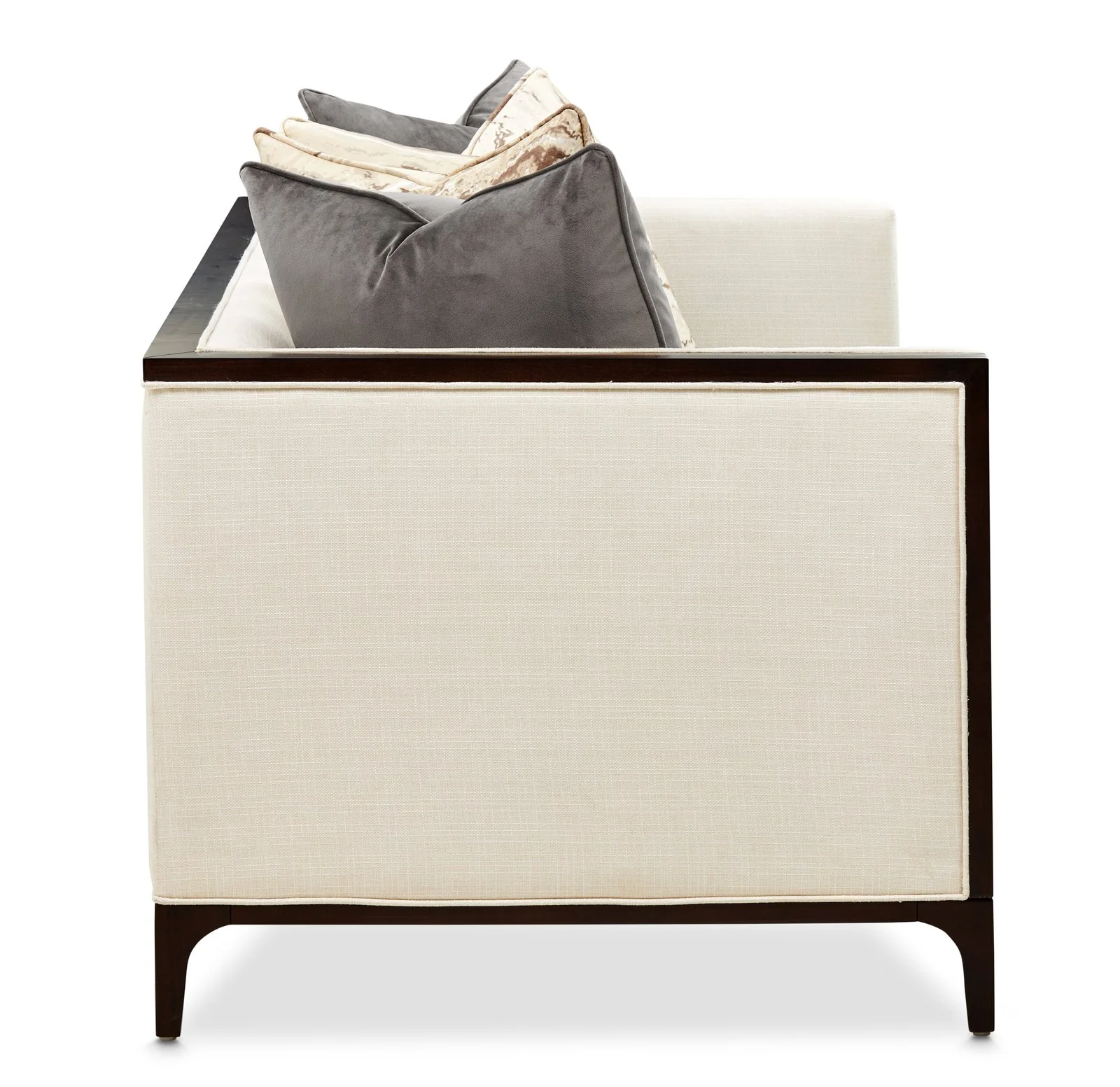 Belmont Place Loveseat - Cream/Espresso - Image 3