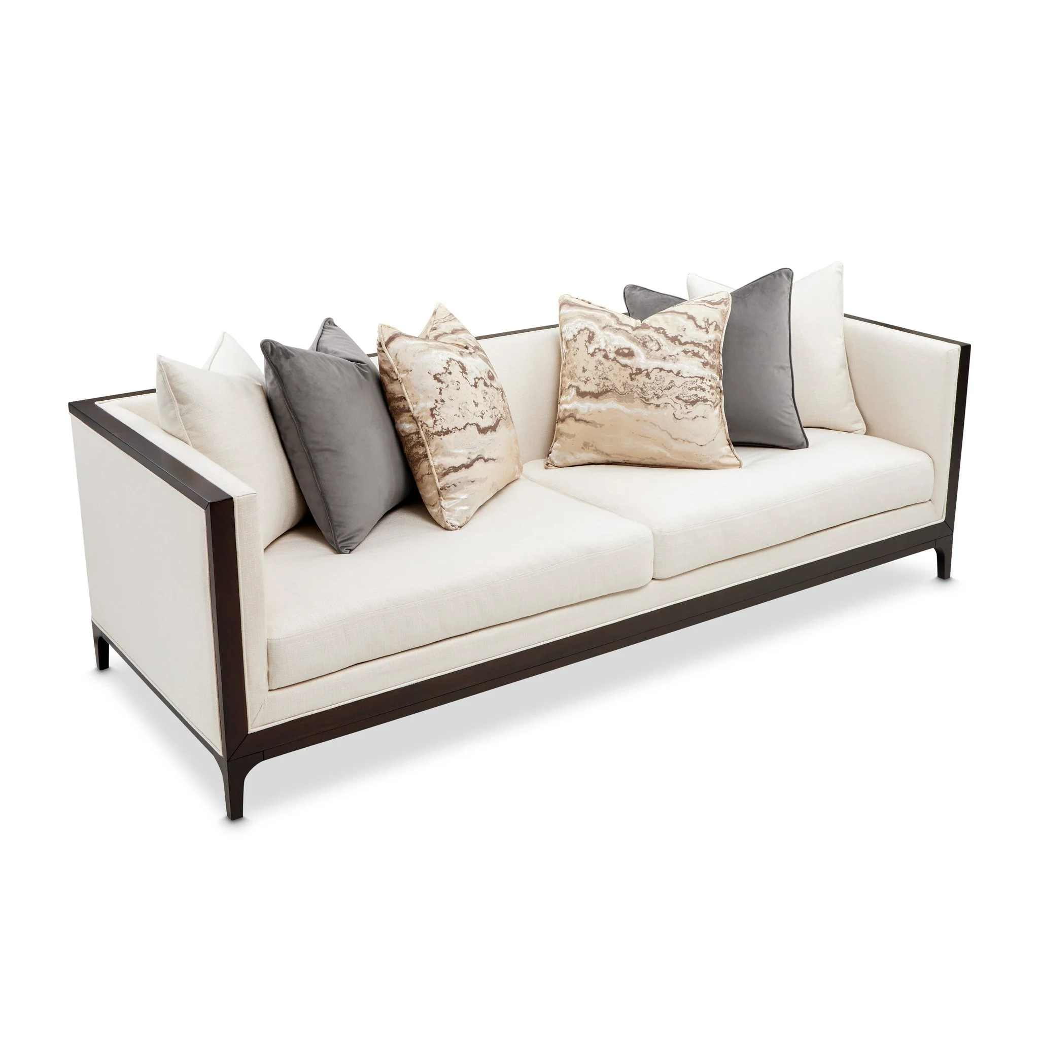 Belmont Place Sofa - Cream/Espresso - Image 14